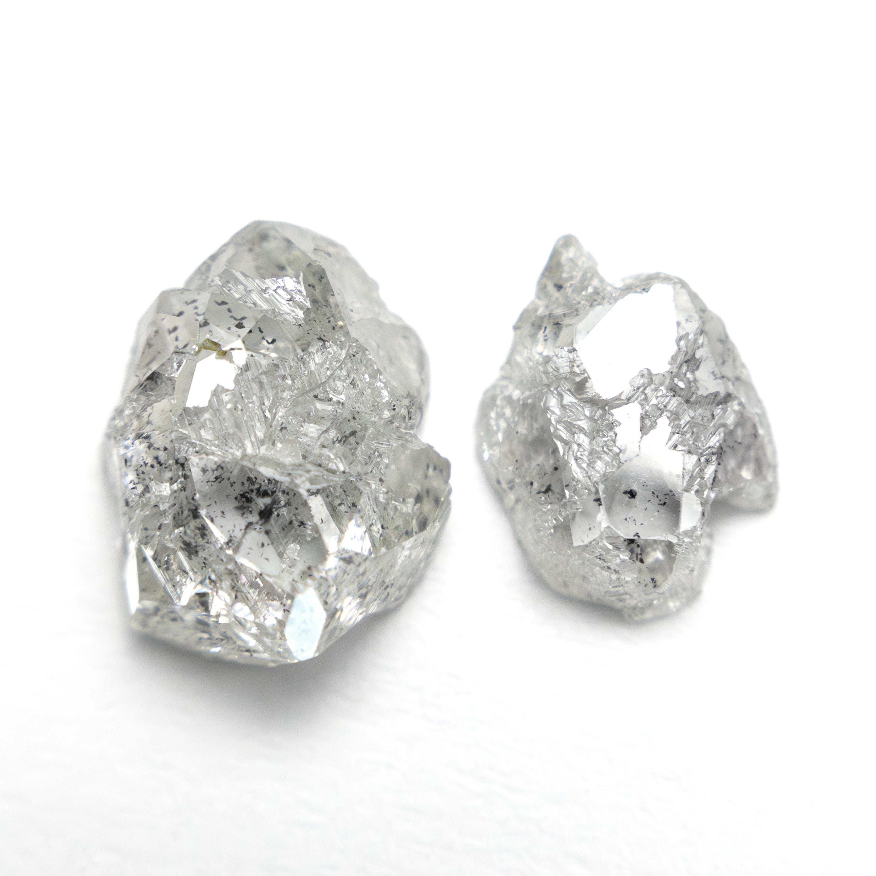The 3.24cttw 2pc 9.35x7.33x3.75mm 8.11x5.86x2.38mm Polished Raw Diamond Matching Pair 🇨🇦 27980-01 by East London jeweller Rachel Boston | Discover our collections of unique and timeless engagement rings, wedding rings, and modern fine jewellery.