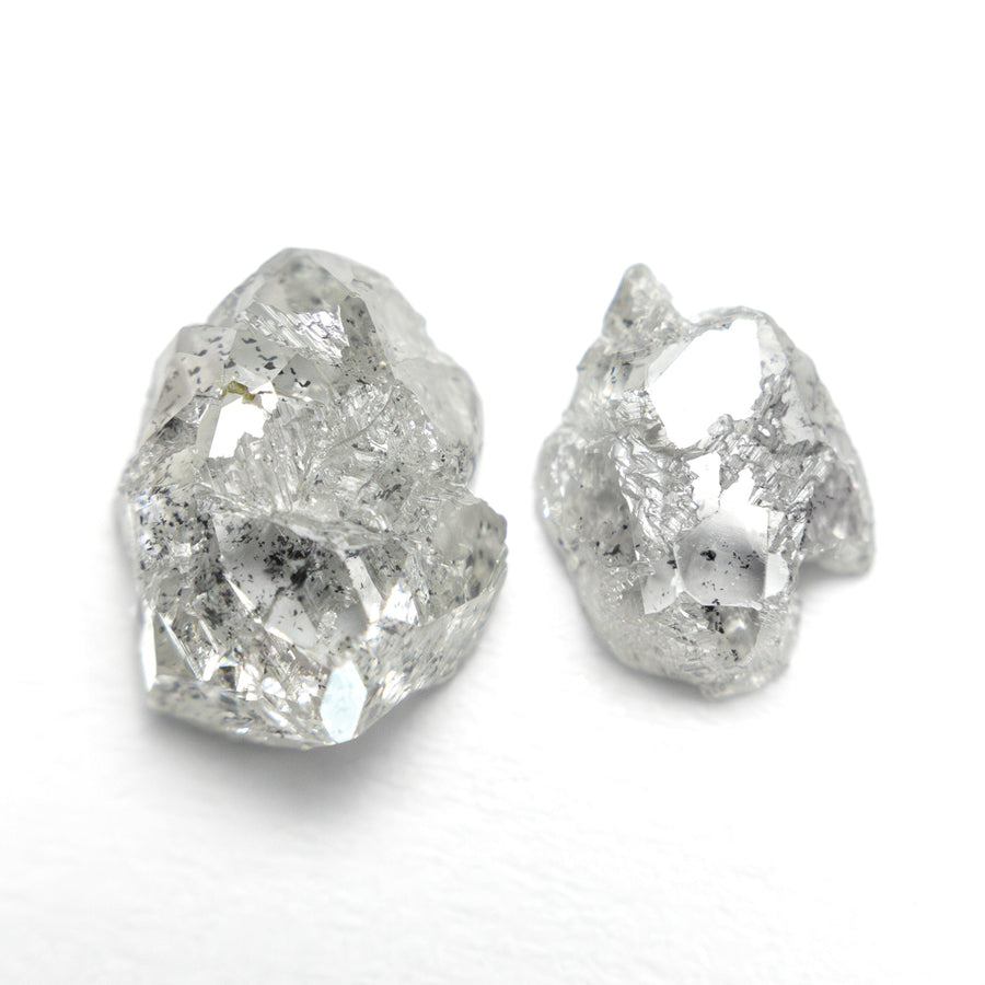 3.24cttw 2pc 9.35x7.33x3.75mm 8.11x5.86x2.38mm Polished Raw Diamond Matching Pair 🇨🇦 27980-01 - Rachel Boston Jewellery