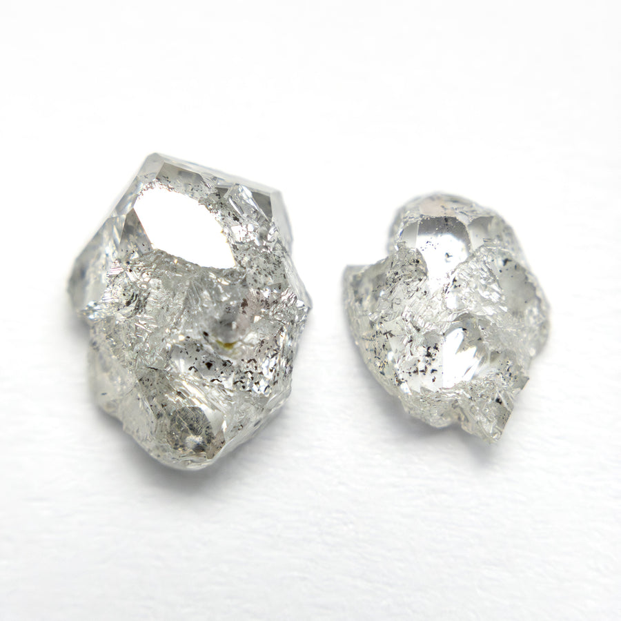 3.24cttw 2pc 9.35x7.33x3.75mm 8.11x5.86x2.38mm Polished Raw Diamond Matching Pair 🇨🇦 27980-01 - Rachel Boston Jewellery