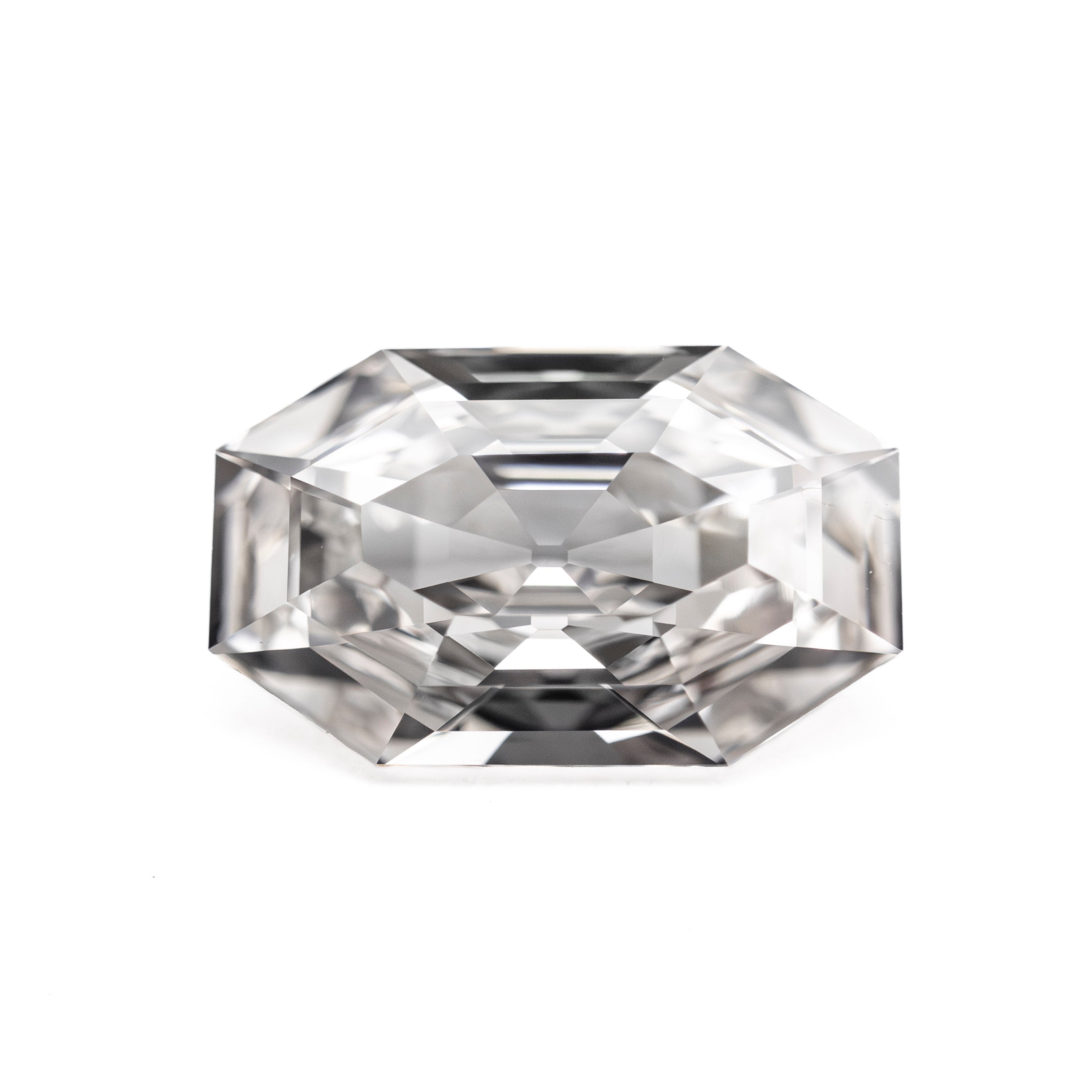 The 1.80ct 10.43x6.50x3.53mm GIA VVS1 H Cut Corner Rectangle Step Cut 28011-01 by East London jeweller Rachel Boston | Discover our collections of unique and timeless engagement rings, wedding rings, and modern fine jewellery.