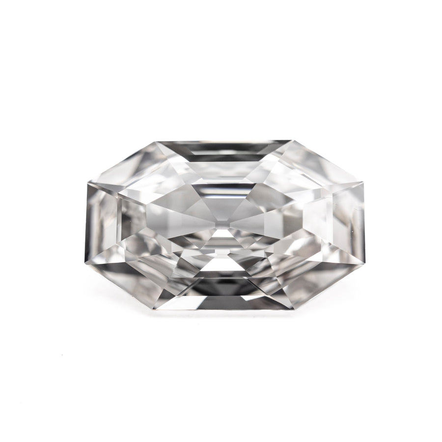The 1.80ct 10.43x6.50x3.53mm GIA VVS1 H Cut Corner Rectangle Step Cut 28011-01 by East London jeweller Rachel Boston | Discover our collections of unique and timeless engagement rings, wedding rings, and modern fine jewellery. - Rachel Boston Jewellery