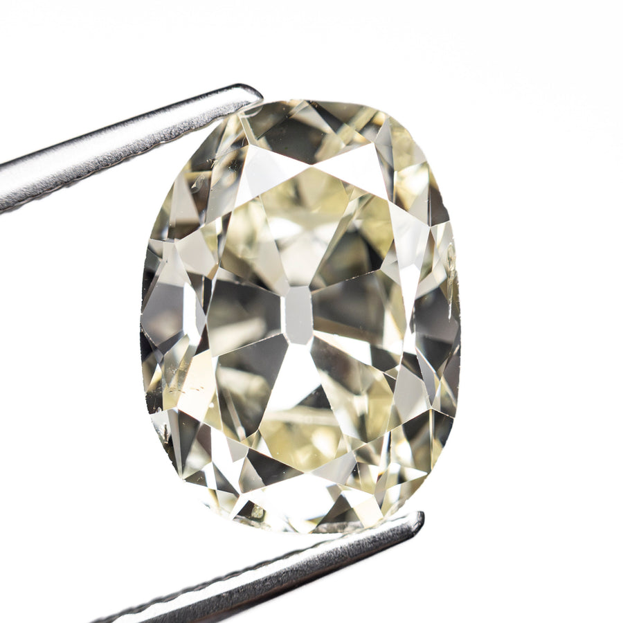 The 4.01ct 11.66x8.63x5.65mm GIA SI1 S Antique Old Mine Cut 28034-01 by East London jeweller Rachel Boston | Discover our collections of unique and timeless engagement rings, wedding rings, and modern fine jewellery. - Rachel Boston Jewellery