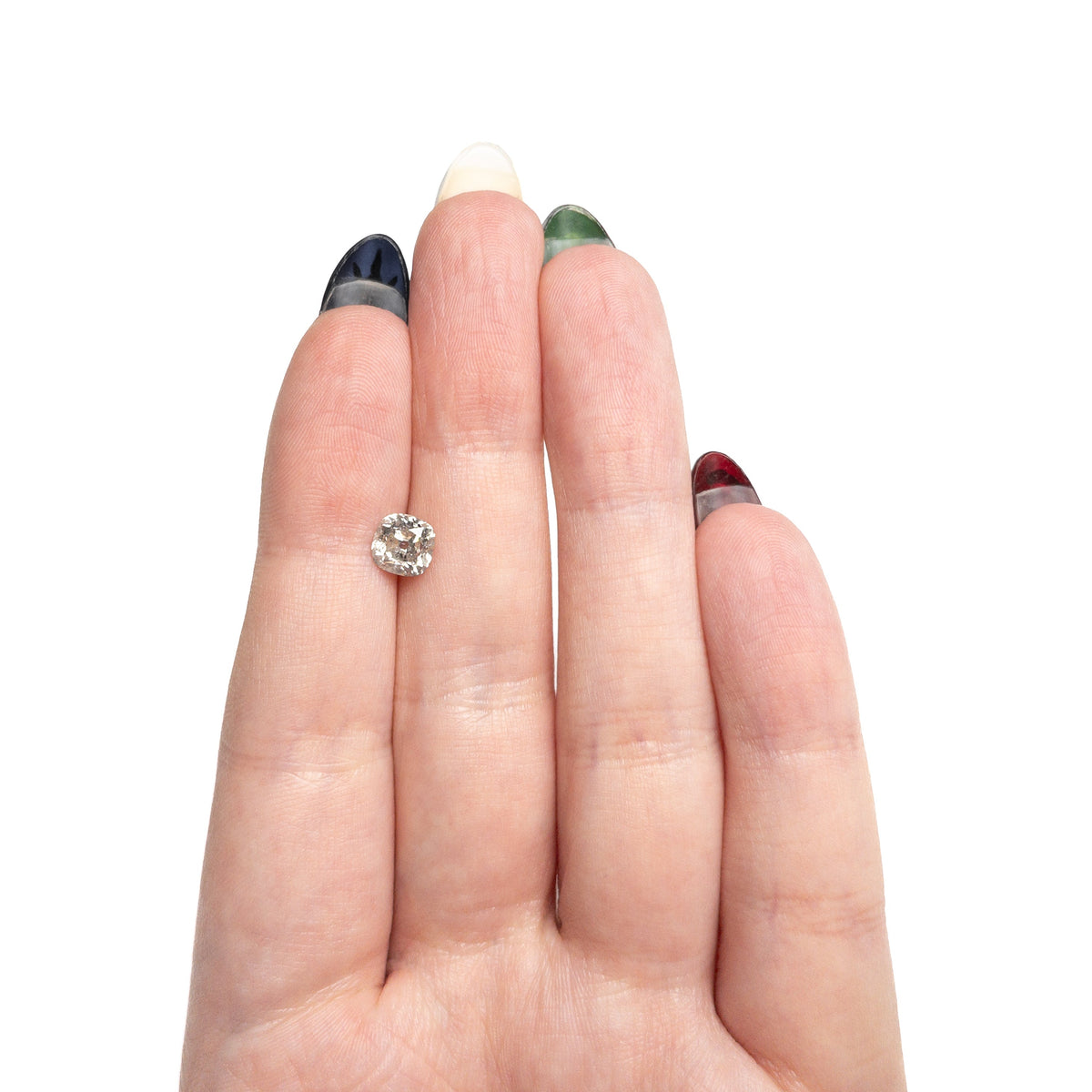 The 1.25ct 6.25x6.22x4.05mm Modern Antique Old Mine Cut 🇨🇦 28082-01 by East London jeweller Rachel Boston | Discover our collections of unique and timeless engagement rings, wedding rings, and modern fine jewellery.