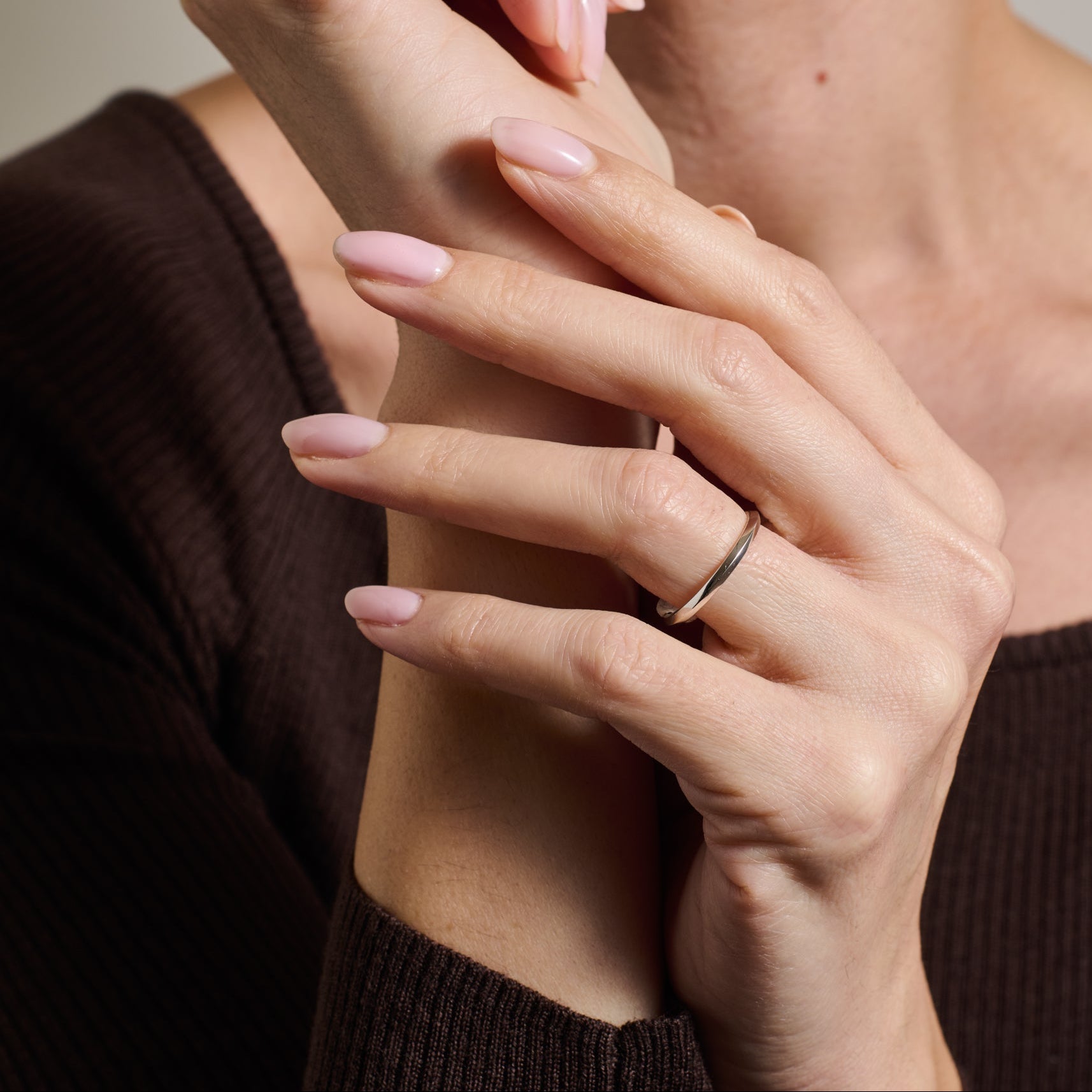 The Knife Edge Band - 2mm by East London jeweller Rachel Boston | Discover our collections of unique and timeless engagement rings, wedding rings, and modern fine jewellery.