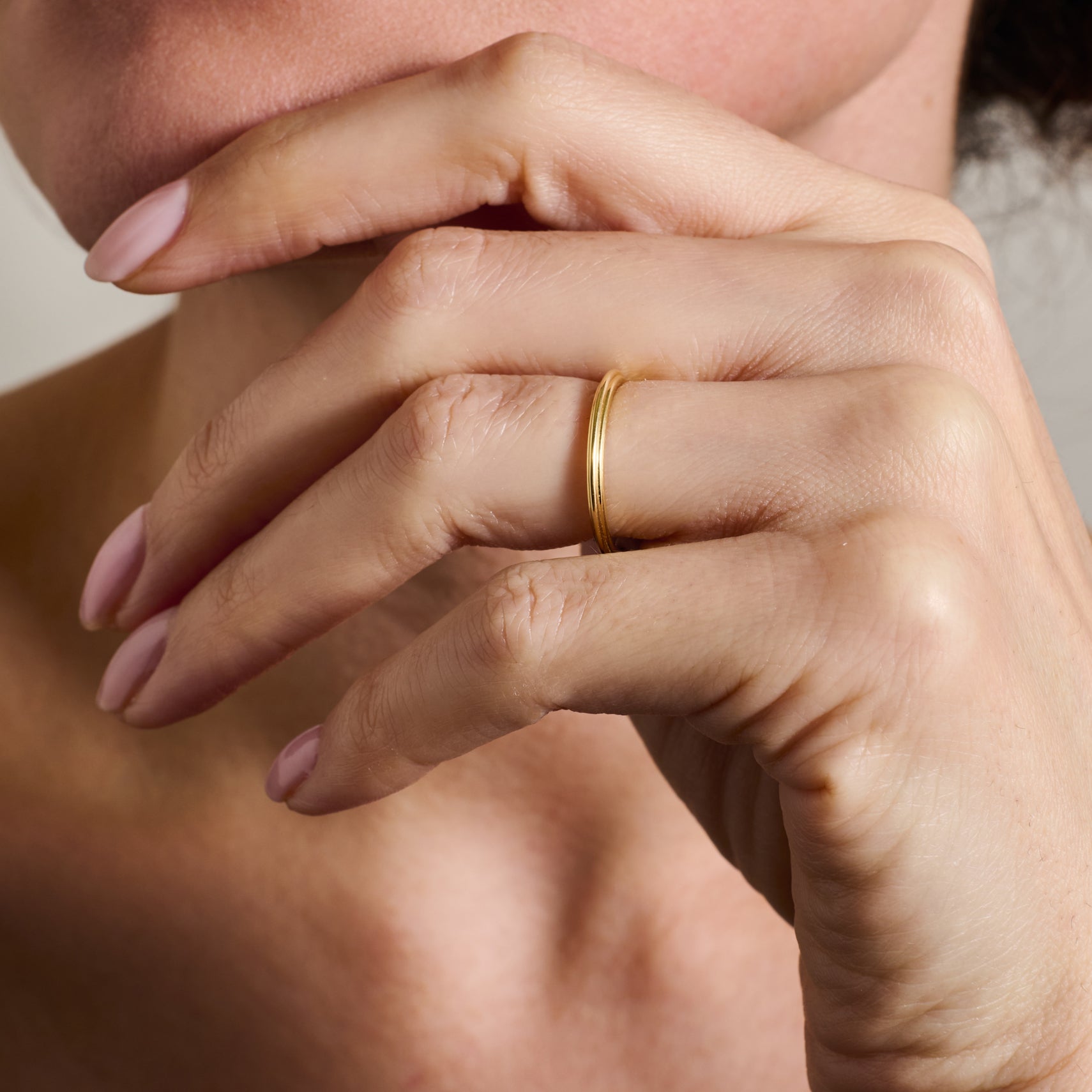 The Vintage Band - 2mm by East London jeweller Rachel Boston | Discover our collections of unique and timeless engagement rings, wedding rings, and modern fine jewellery.