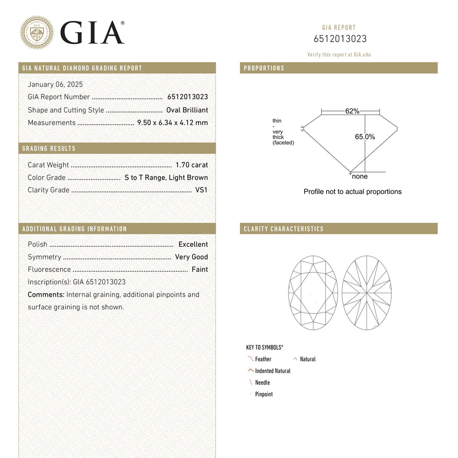 The 1.70ct 9.50x6.34x4.12mm GIA VS1 S-T Oval Brilliant 🇿🇦 26320-01 by East London jeweller Rachel Boston | Discover our collections of unique and timeless engagement rings, wedding rings, and modern fine jewellery. - Rachel Boston Jewellery