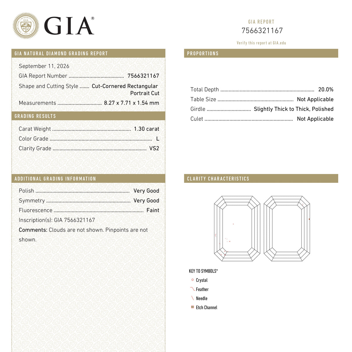 The 1.30ct 8.27x7.71x1.54mm GIA VS2 L Cut Corner Square Portrait Cut 28328-01 by East London jeweller Rachel Boston | Discover our collections of unique and timeless engagement rings, wedding rings, and modern fine jewellery.