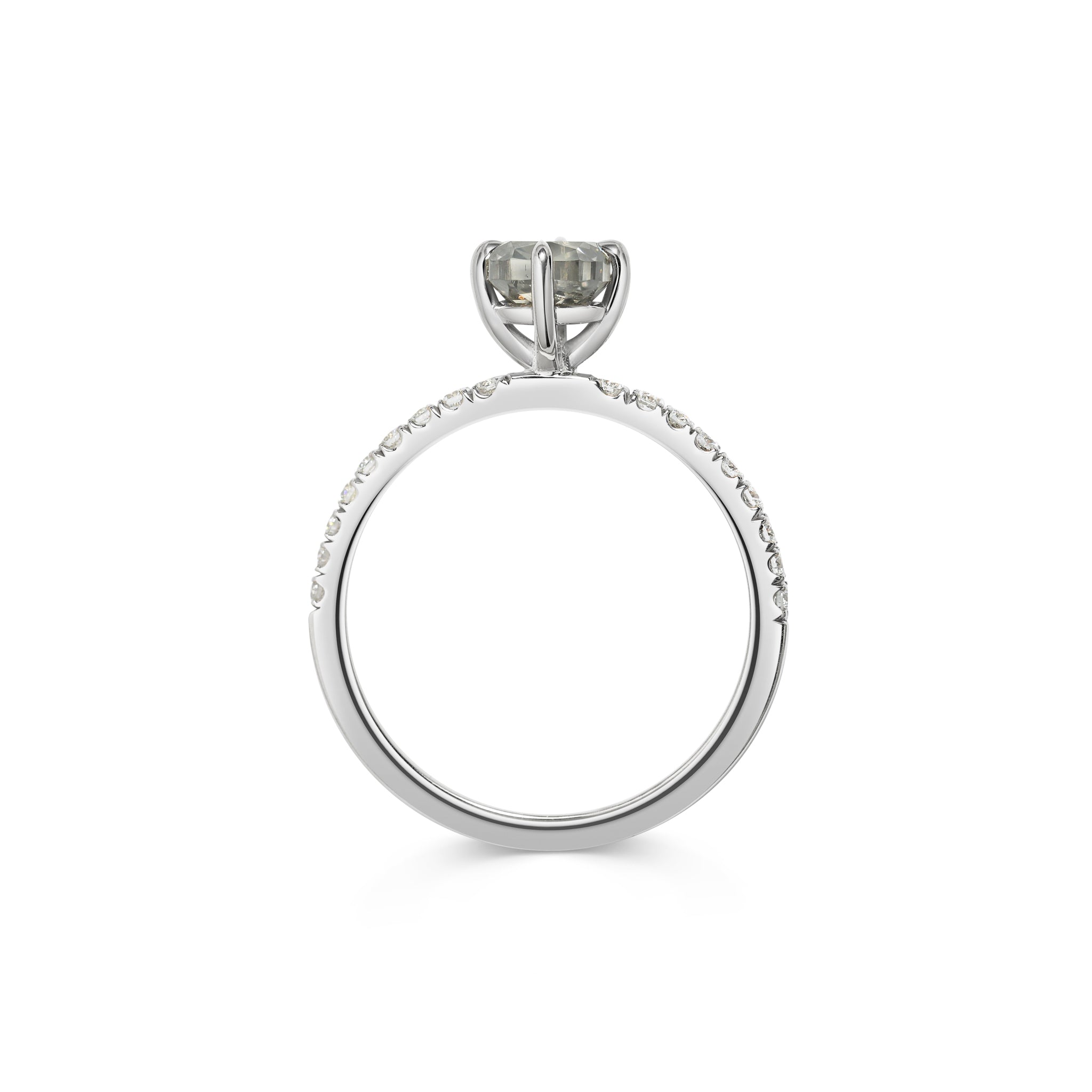 The Telesto Ring by East London jeweller Rachel Boston | Discover our collections of unique and timeless engagement rings, wedding rings, and modern fine jewellery.