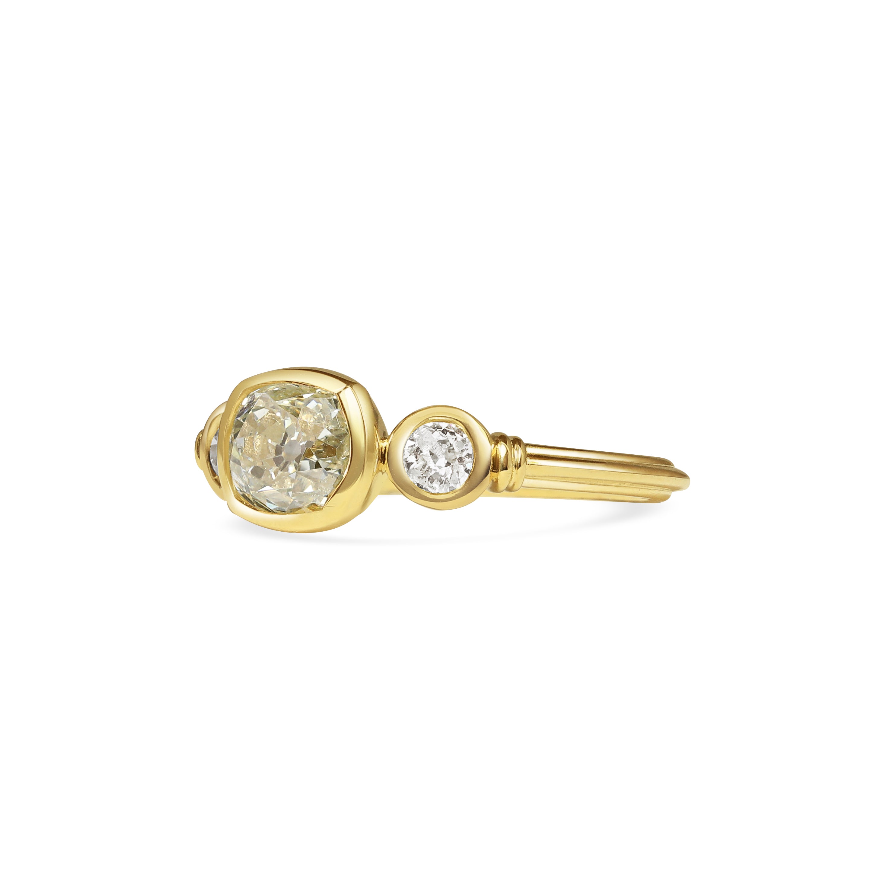 The Ambrose Ring by East London jeweller Rachel Boston | Discover our collections of unique and timeless engagement rings, wedding rings, and modern fine jewellery.