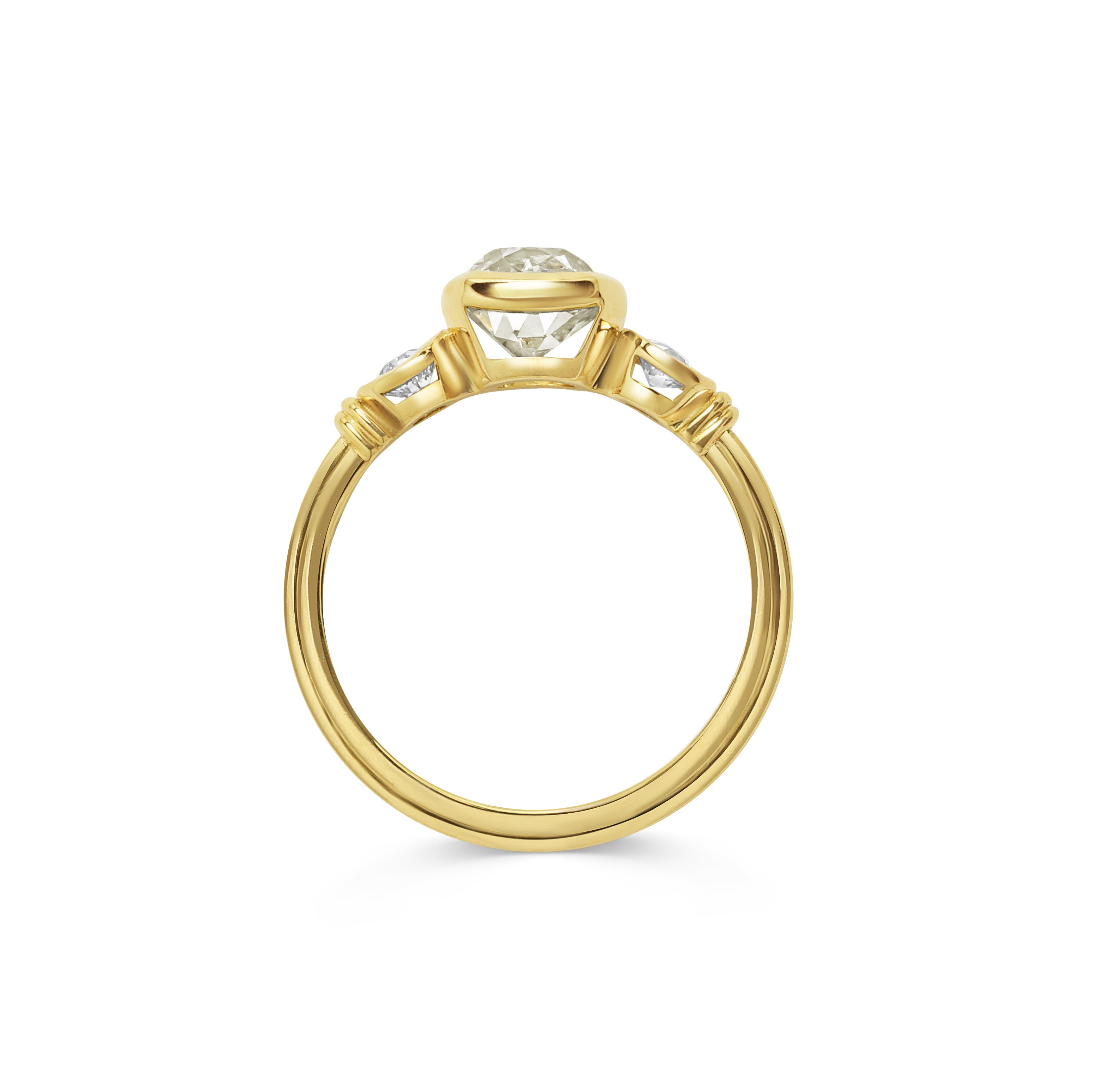 The Ambrose Ring by East London jeweller Rachel Boston | Discover our collections of unique and timeless engagement rings, wedding rings, and modern fine jewellery.