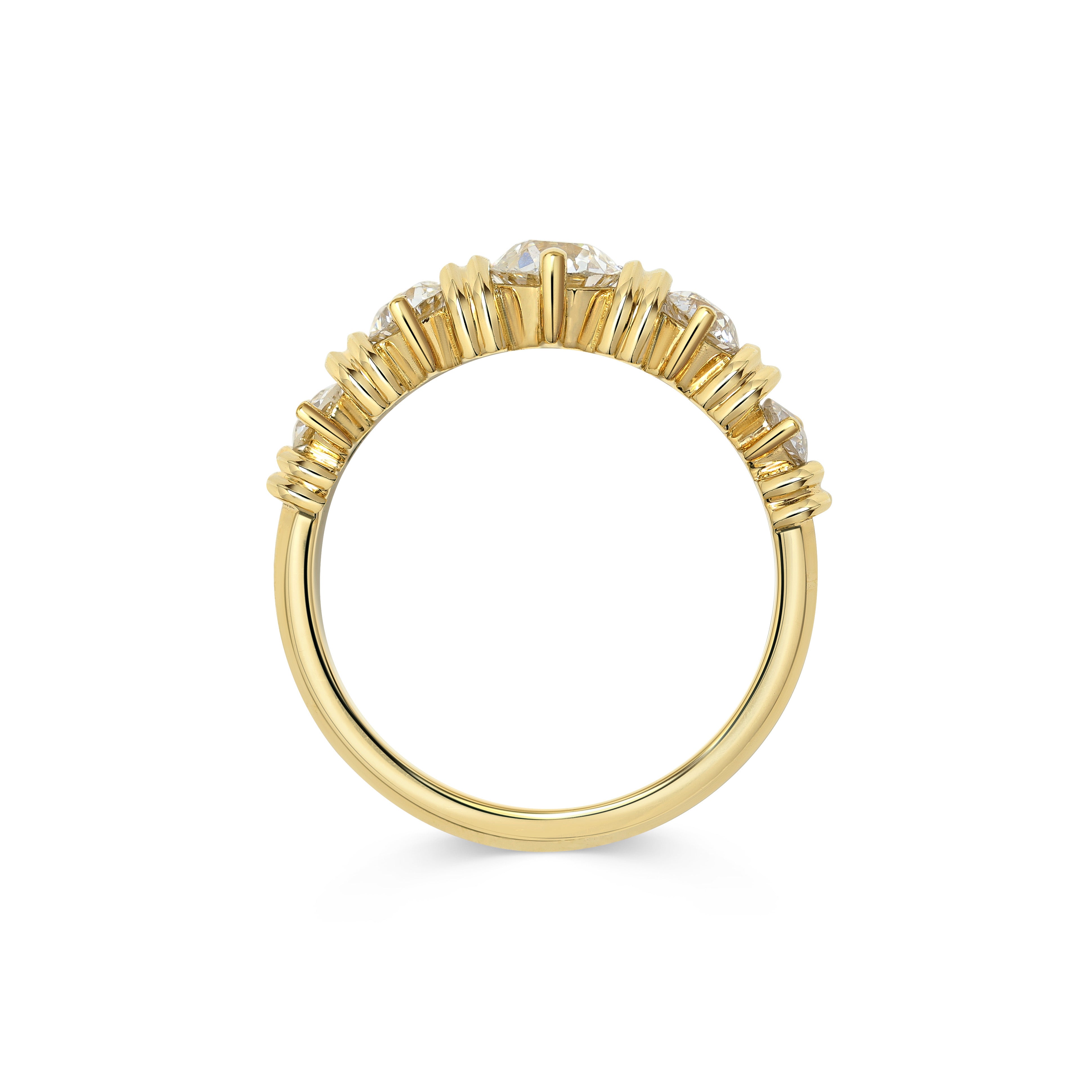 The X - BADEN Ring by East London jeweller Rachel Boston | Discover our collections of unique and timeless engagement rings, wedding rings, and modern fine jewellery.