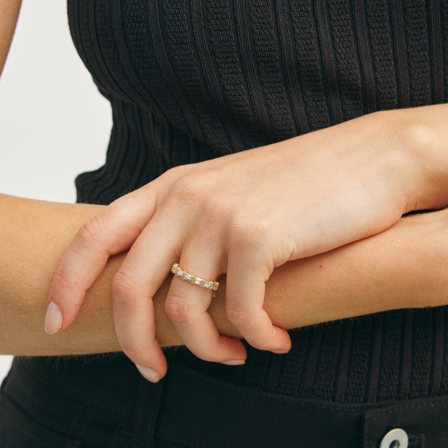 The X- CECIL Ring by East London jeweller Rachel Boston | Discover our collections of unique and timeless engagement rings, wedding rings, and modern fine jewellery. - Rachel Boston Jewellery