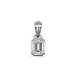 Chunky Charm Pendant - Emerald Cut