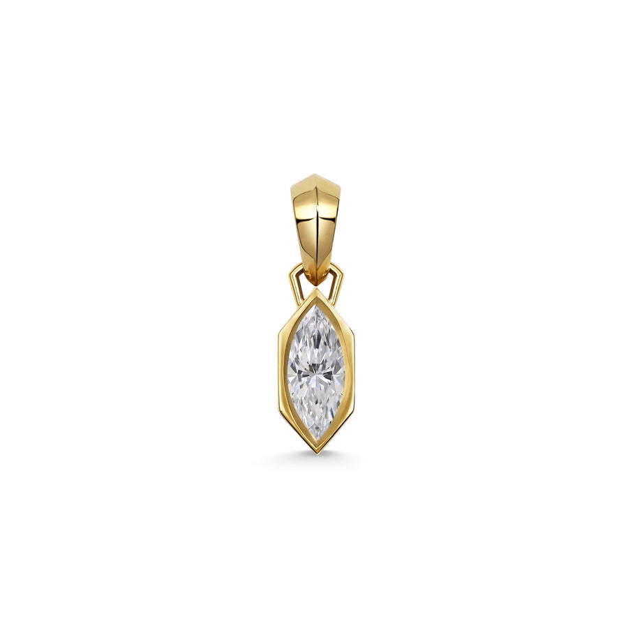 The Chunky Charm Pendant - Marquise Cut by East London jeweller Rachel Boston | Discover our collections of unique and timeless engagement rings, wedding rings, and modern fine jewellery. - Rachel Boston Jewellery