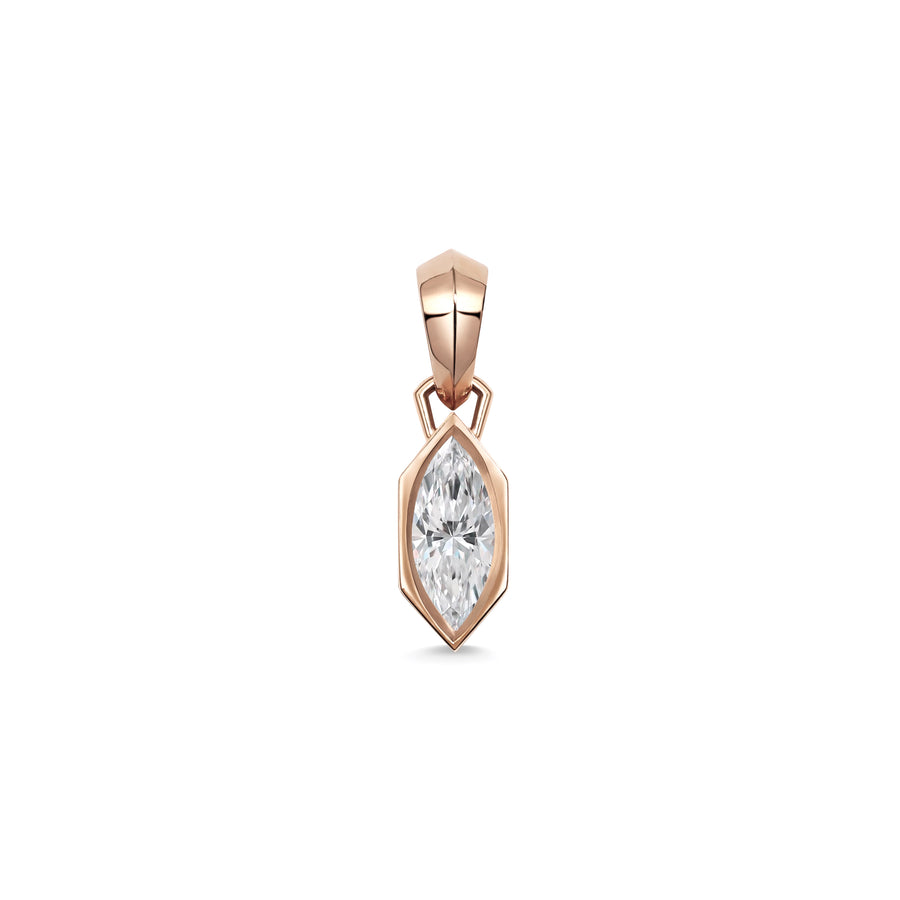 The Chunky Charm Pendant - Marquise Cut by East London jeweller Rachel Boston | Discover our collections of unique and timeless engagement rings, wedding rings, and modern fine jewellery. - Rachel Boston Jewellery