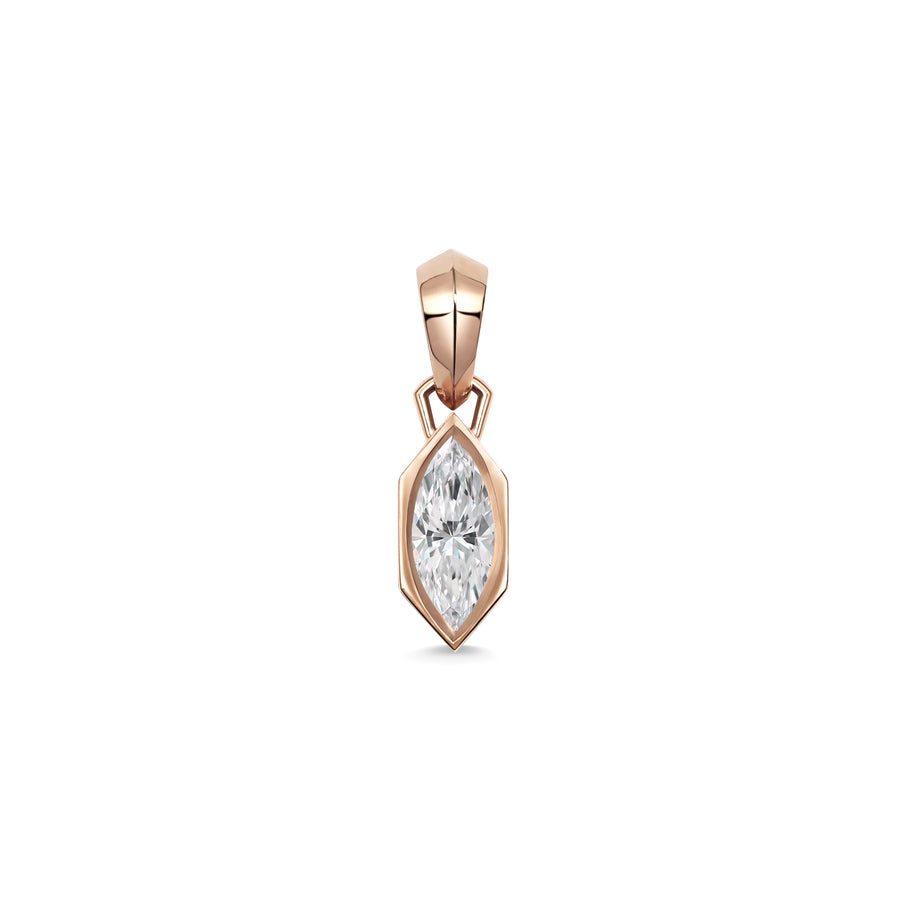 The Chunky Charm Pendant - Marquise Cut by East London jeweller Rachel Boston | Discover our collections of unique and timeless engagement rings, wedding rings, and modern fine jewellery. - Rachel Boston Jewellery
