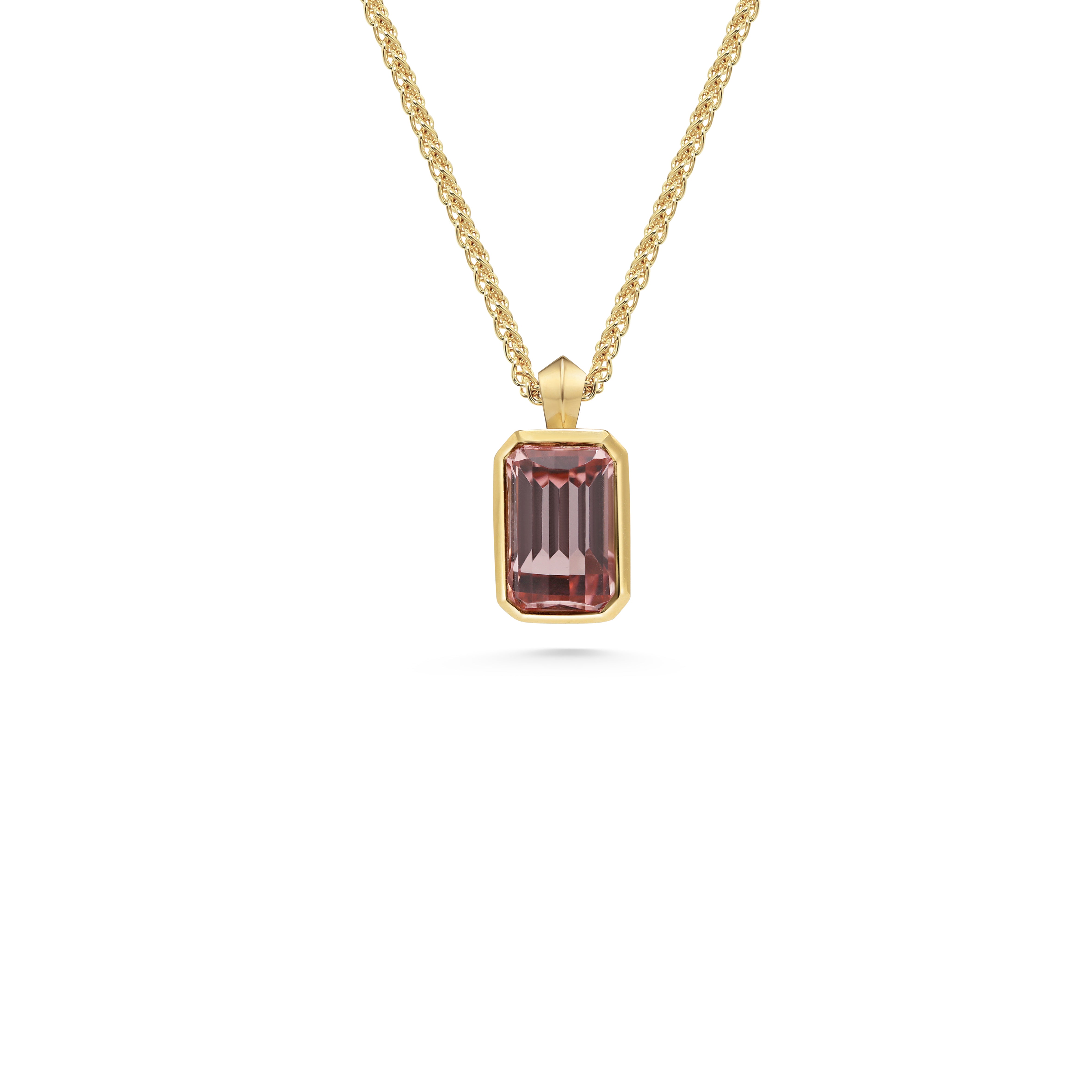 The Azalea Necklace - 1.99ct Tourmaline by East London jeweller Rachel Boston | Discover our collections of unique and timeless engagement rings, wedding rings, and modern fine jewellery.