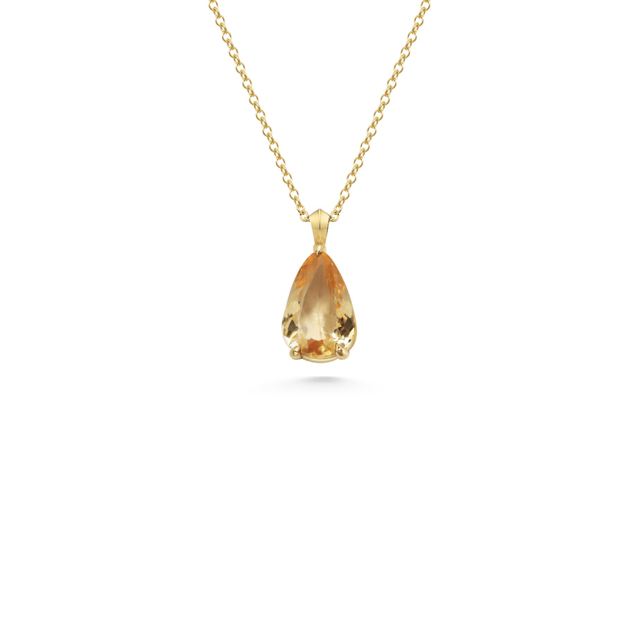 The Begonia Necklace - 3.49ct Topaz by East London jeweller Rachel Boston | Discover our collections of unique and timeless engagement rings, wedding rings, and modern fine jewellery. - Rachel Boston Jewellery