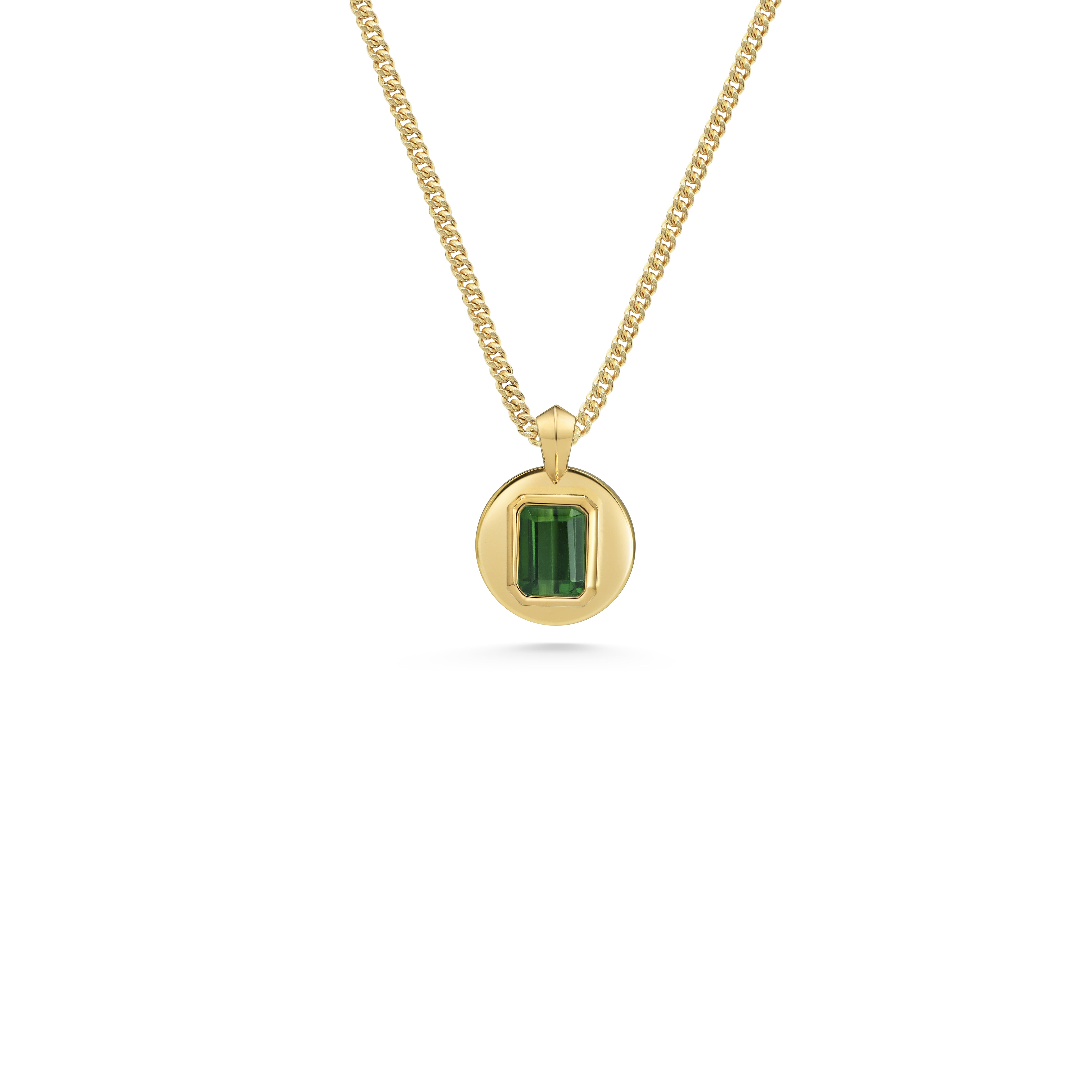 The Bourgeois Necklace - 1.65ct Tourmaline by East London jeweller Rachel Boston | Discover our collections of unique and timeless engagement rings, wedding rings, and modern fine jewellery.
