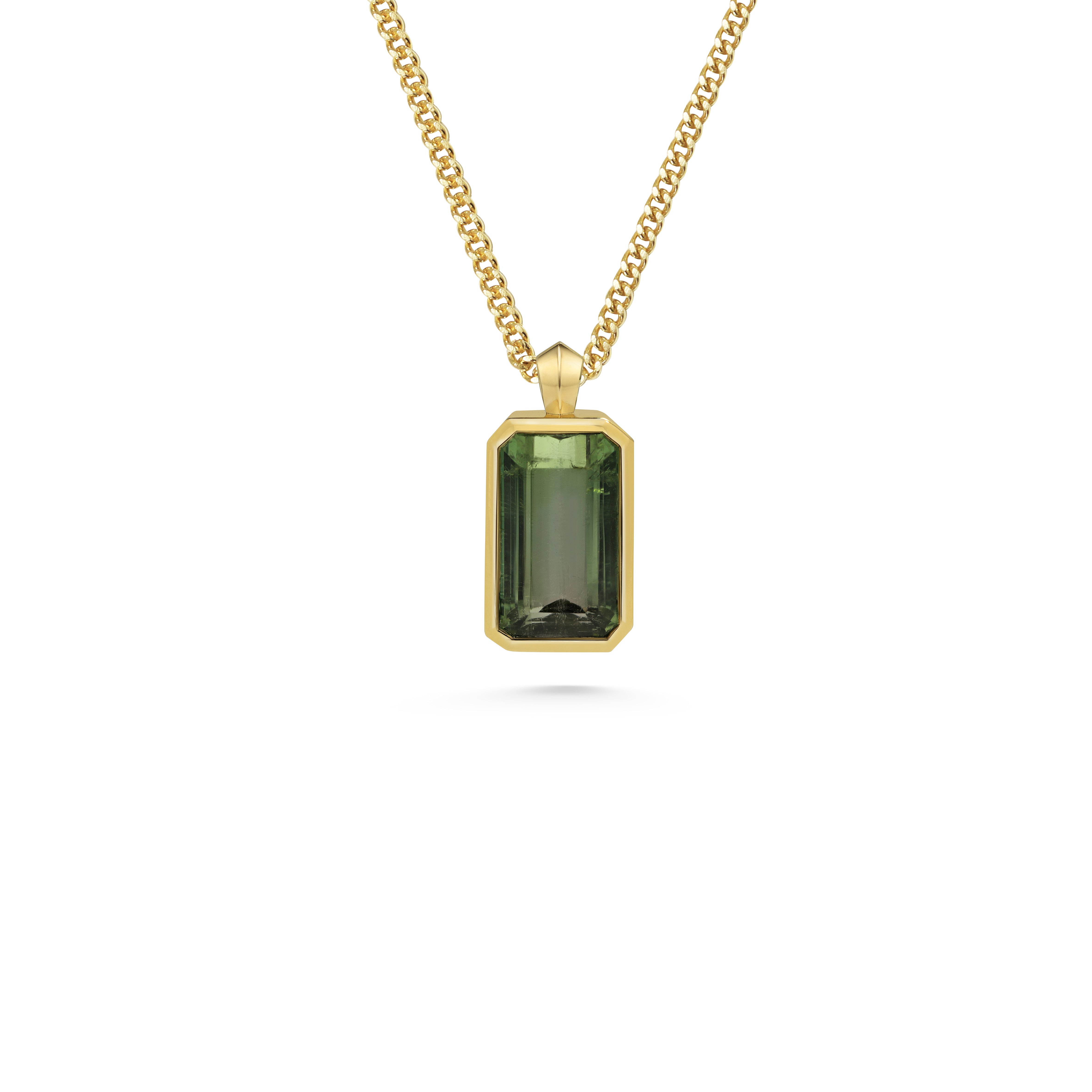 The Dianthus Necklace - 5.77ct Tourmaline by East London jeweller Rachel Boston | Discover our collections of unique and timeless engagement rings, wedding rings, and modern fine jewellery.
