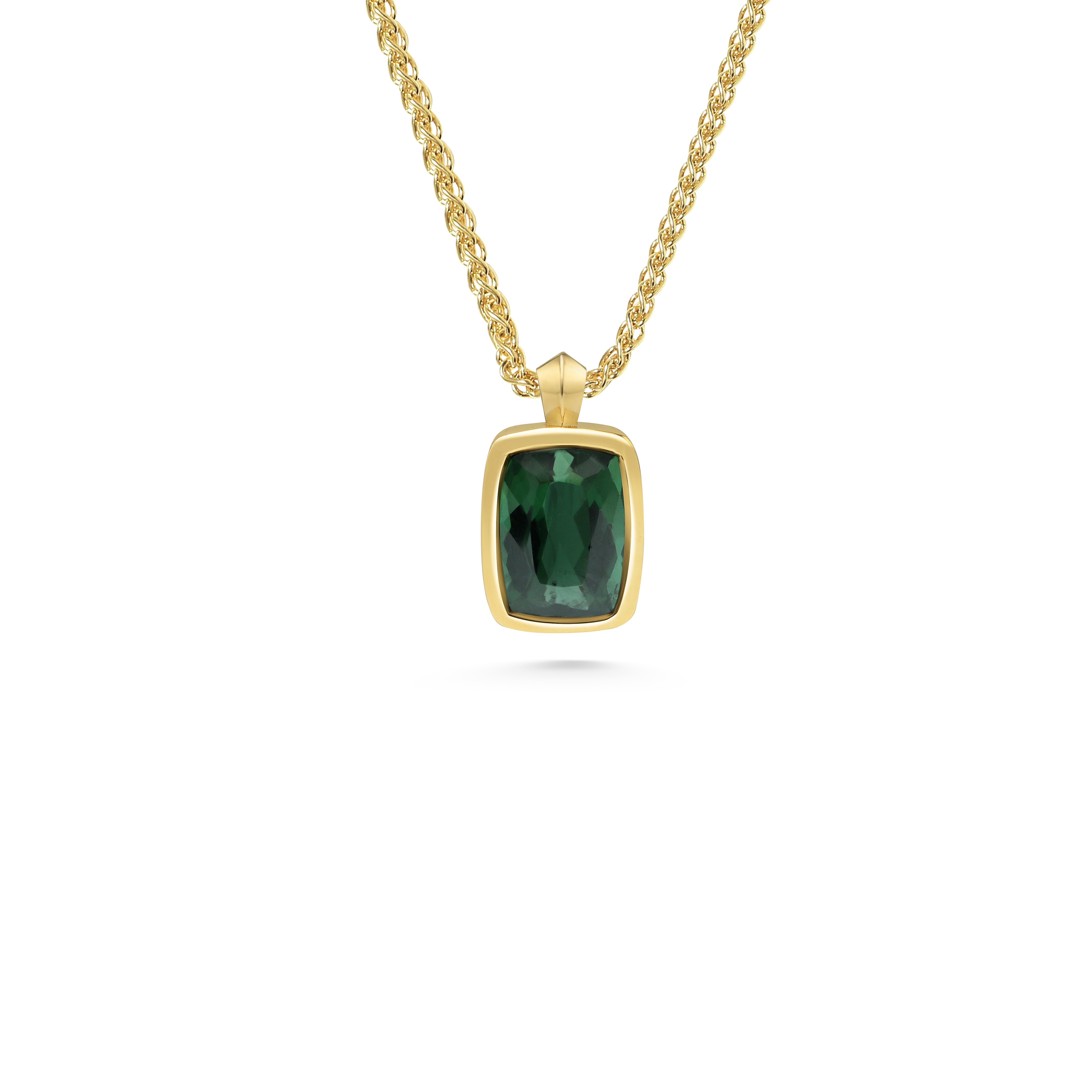The Zinnia Necklace - 1.84ct Tourmaline by East London jeweller Rachel Boston | Discover our collections of unique and timeless engagement rings, wedding rings, and modern fine jewellery.
