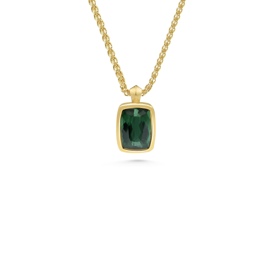 The Zinnia Necklace - 1.84ct Tourmaline by East London jeweller Rachel Boston | Discover our collections of unique and timeless engagement rings, wedding rings, and modern fine jewellery. - Rachel Boston Jewellery
