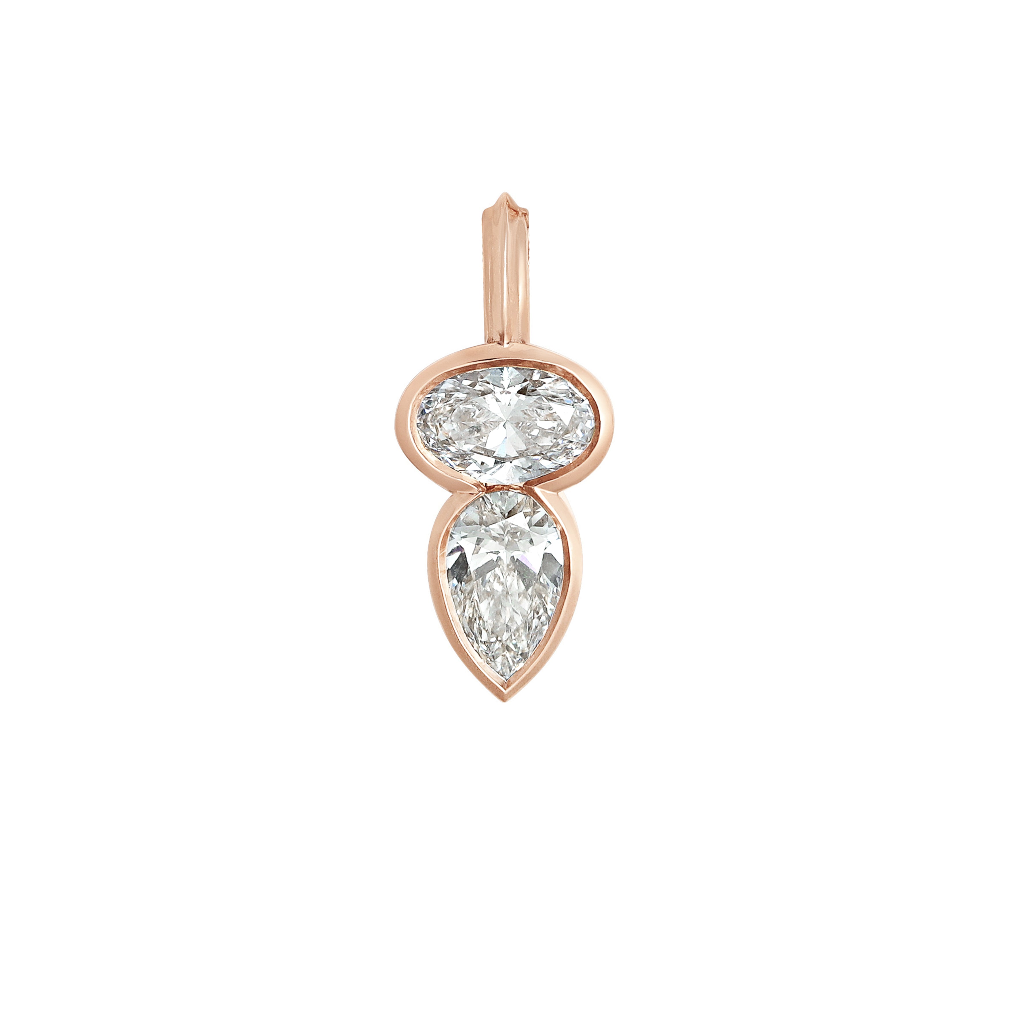 The Duet Pendant - Single Line by East London jeweller Rachel Boston | Discover our collections of unique and timeless engagement rings, wedding rings, and modern fine jewellery.