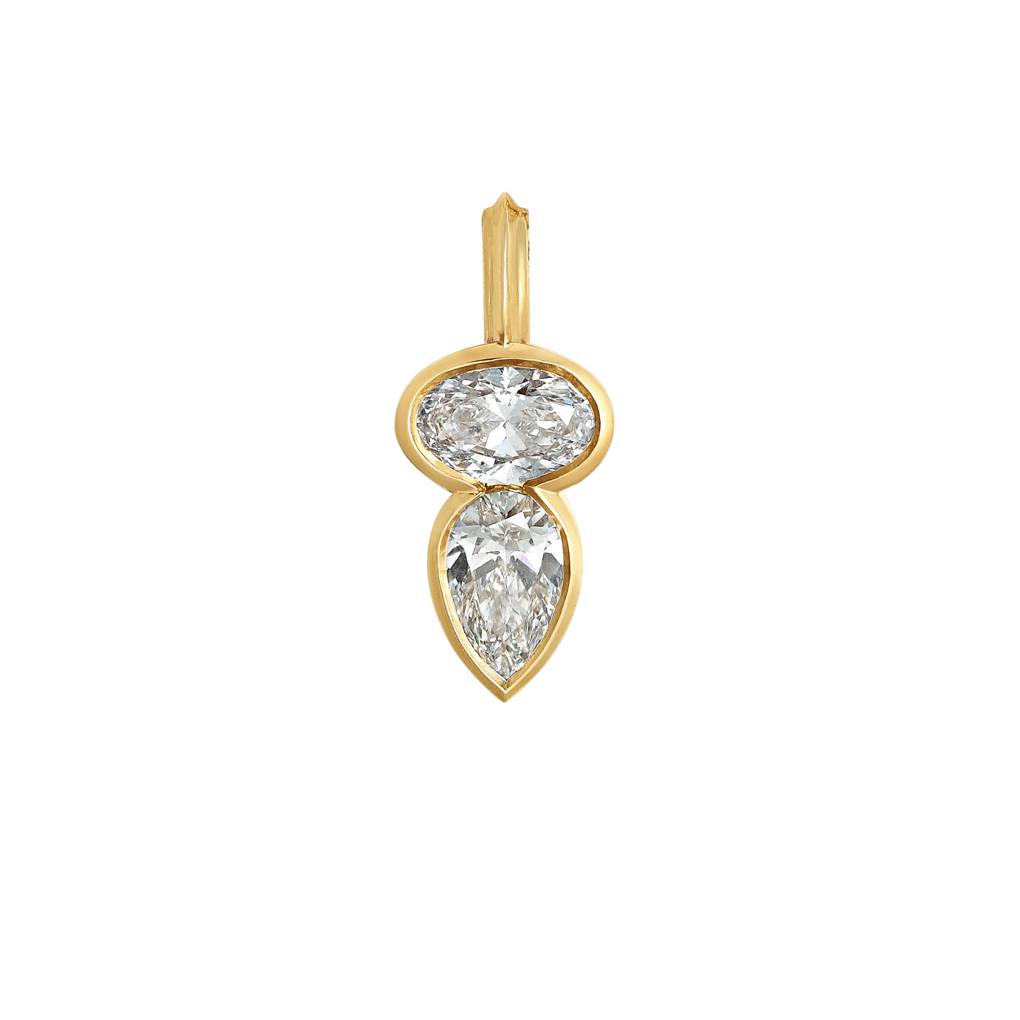 The DUET PENDANT - SINGLE LINE by East London jeweller Rachel Boston | Discover our collections of unique and timeless engagement rings, wedding rings, and modern fine jewellery.