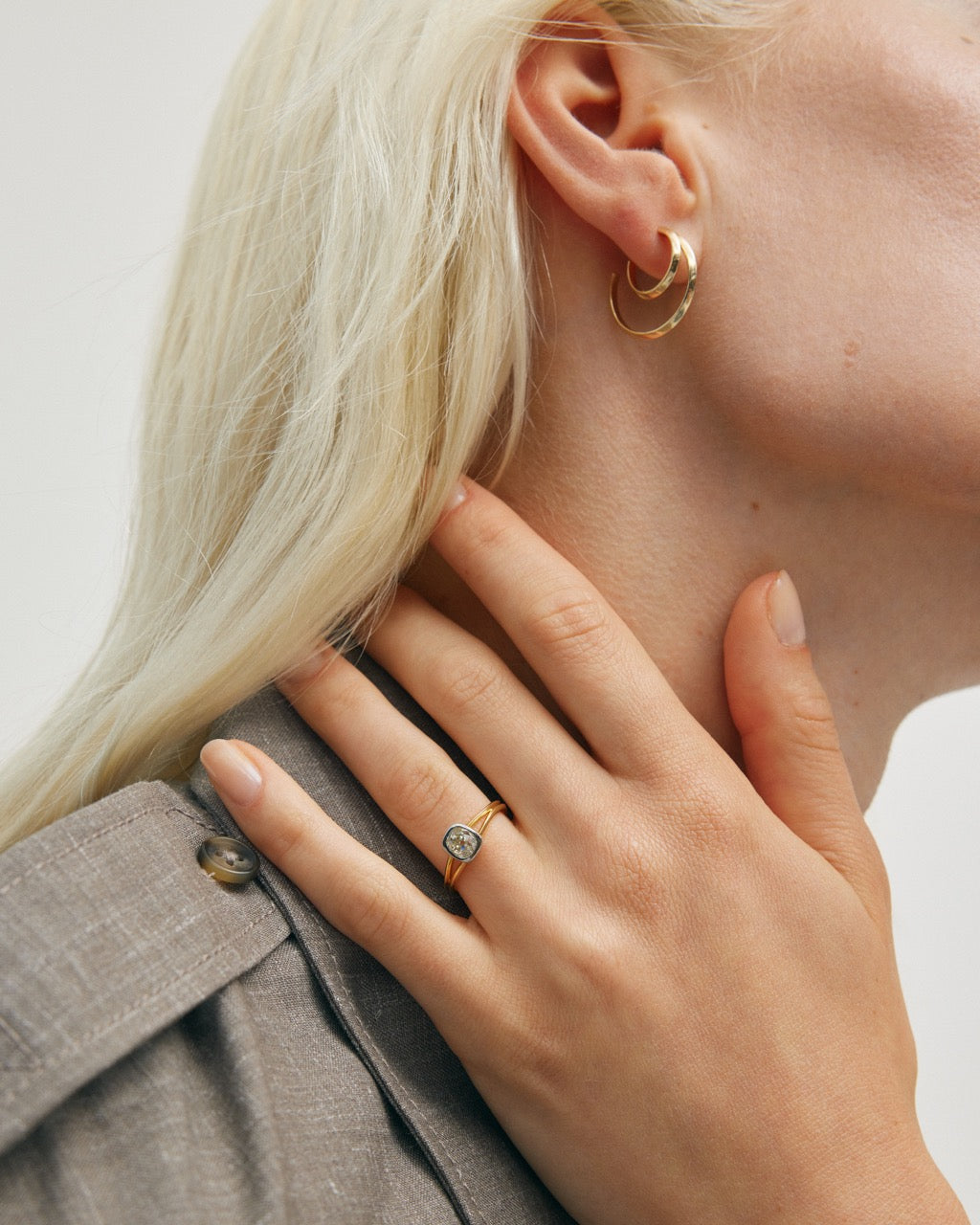 The Florian Ring by East London jeweller Rachel Boston | Discover our collections of unique and timeless engagement rings, wedding rings, and modern fine jewellery.