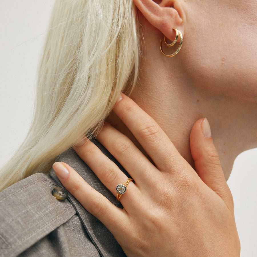 The FLORIAN Ring by East London jeweller Rachel Boston | Discover our collections of unique and timeless engagement rings, wedding rings, and modern fine jewellery. - Rachel Boston Jewellery