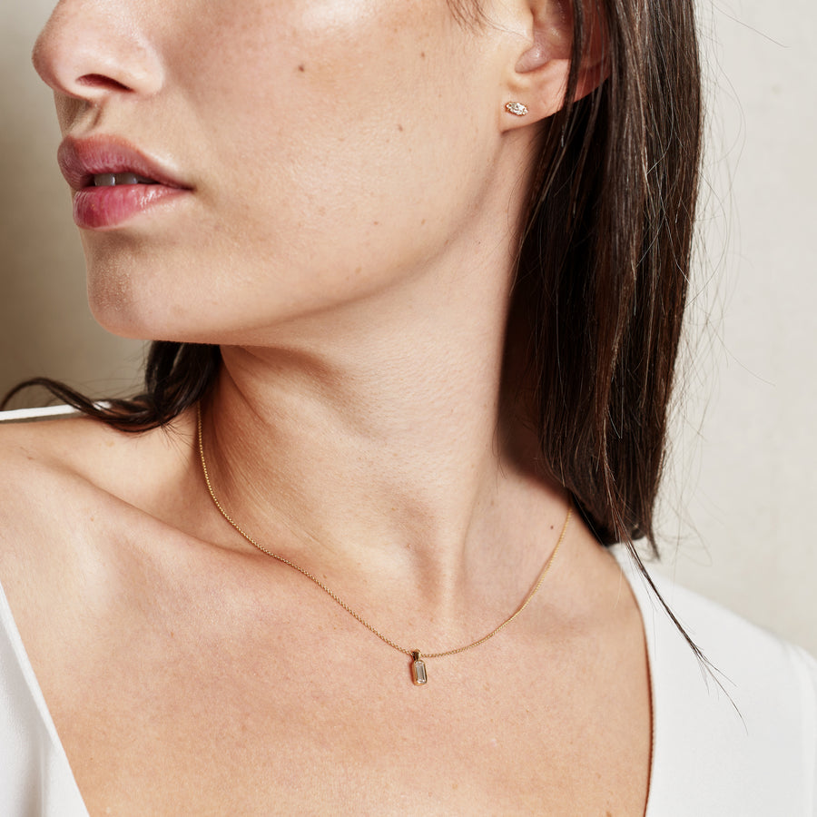 The X - Frankenthaler Necklace by East London jeweller Rachel Boston | Discover our collections of unique and timeless engagement rings, wedding rings, and modern fine jewellery. - Rachel Boston Jewellery