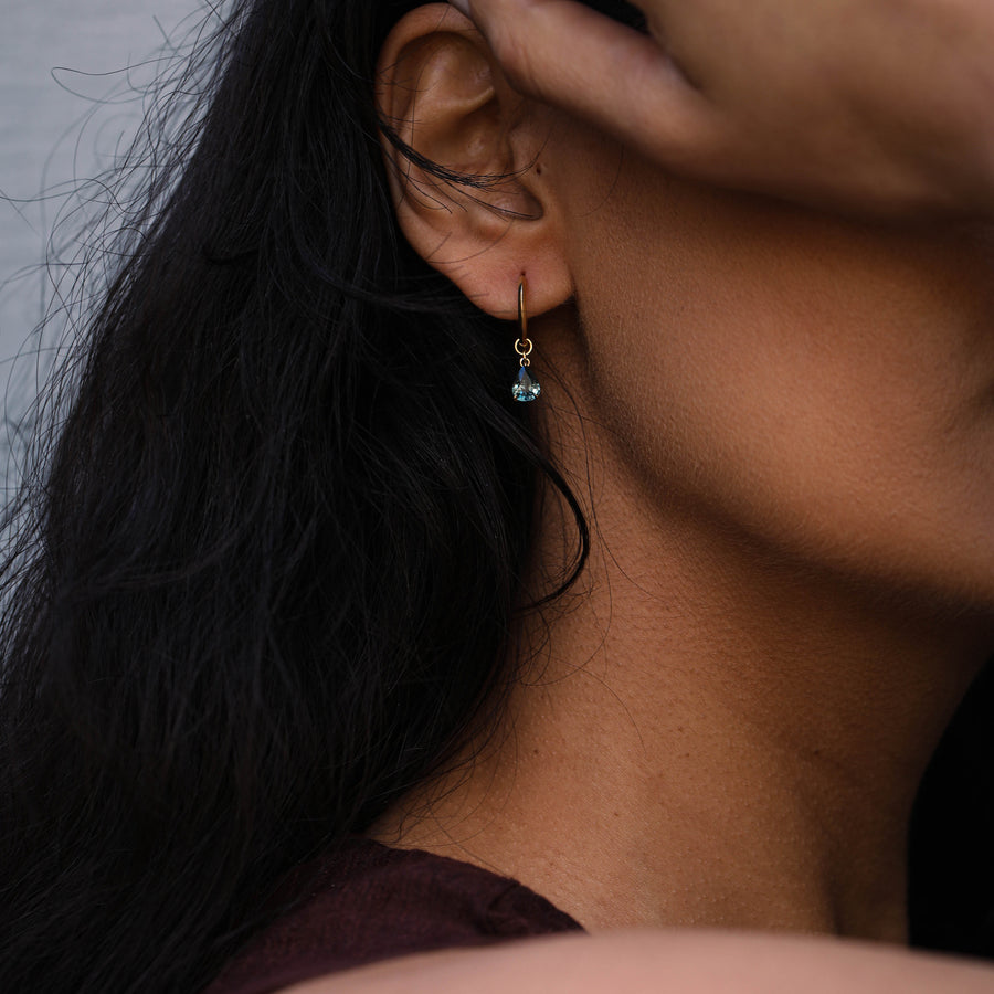 The Francisco Earrings by East London jeweller Rachel Boston | Discover our collections of unique and timeless engagement rings, wedding rings, and modern fine jewellery. - Rachel Boston Jewellery