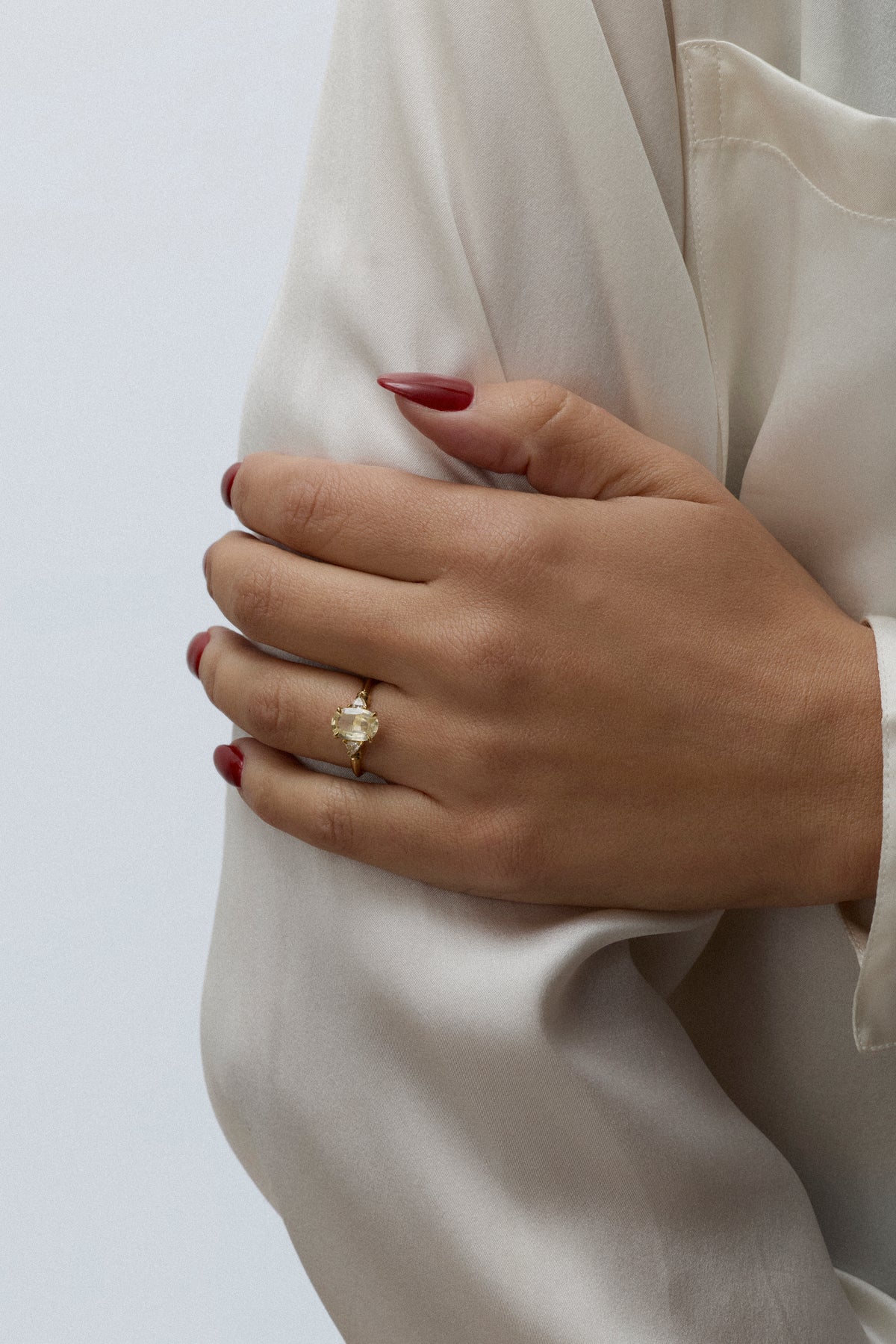 The Huallaga Ring by East London jeweller Rachel Boston | Discover our collections of unique and timeless engagement rings, wedding rings, and modern fine jewellery.