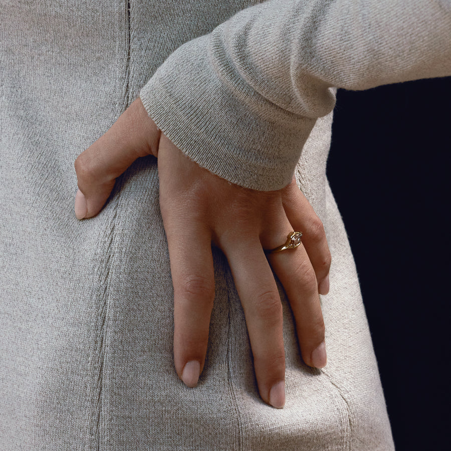 The CURRENT Ring by East London jeweller Rachel Boston | Discover our collections of unique and timeless engagement rings, wedding rings, and modern fine jewellery. - Rachel Boston Jewellery