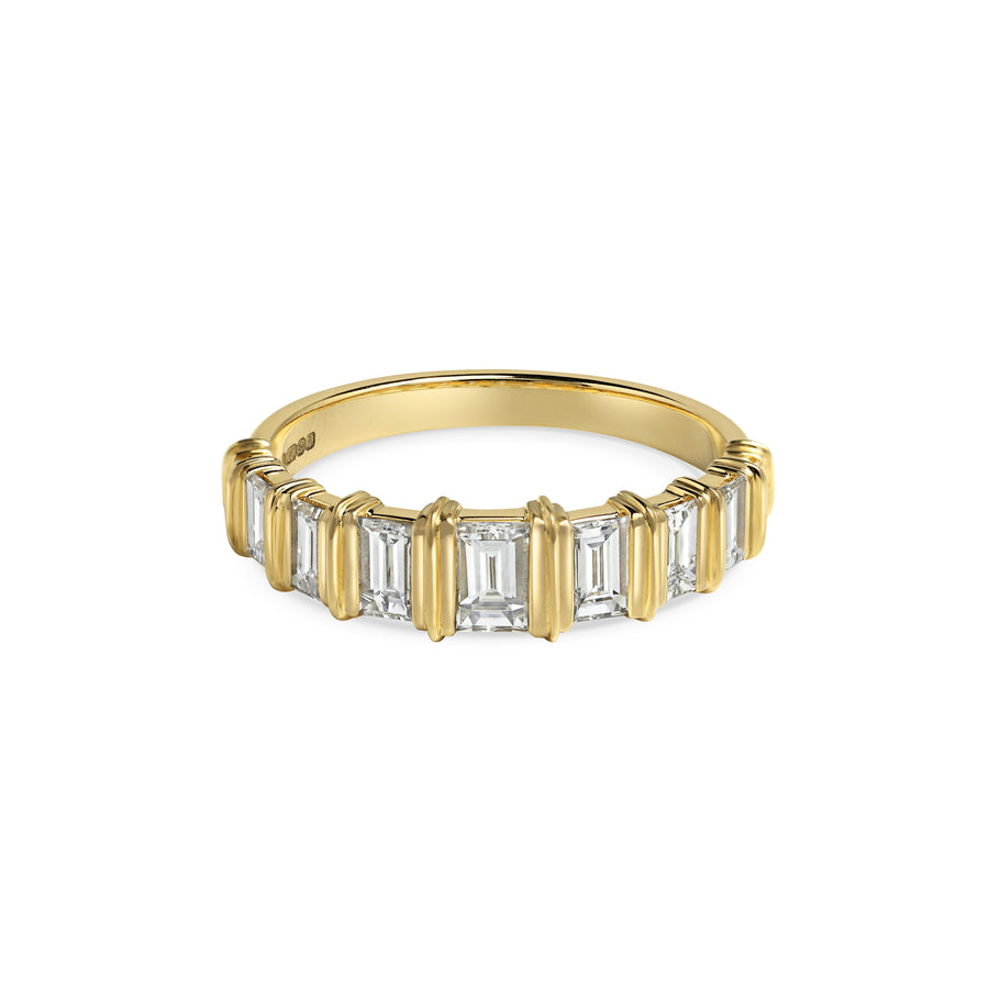 The Tapered Jarvis Ring by East London jeweller Rachel Boston | Discover our collections of unique and timeless engagement rings, wedding rings, and modern fine jewellery. - Rachel Boston Jewellery