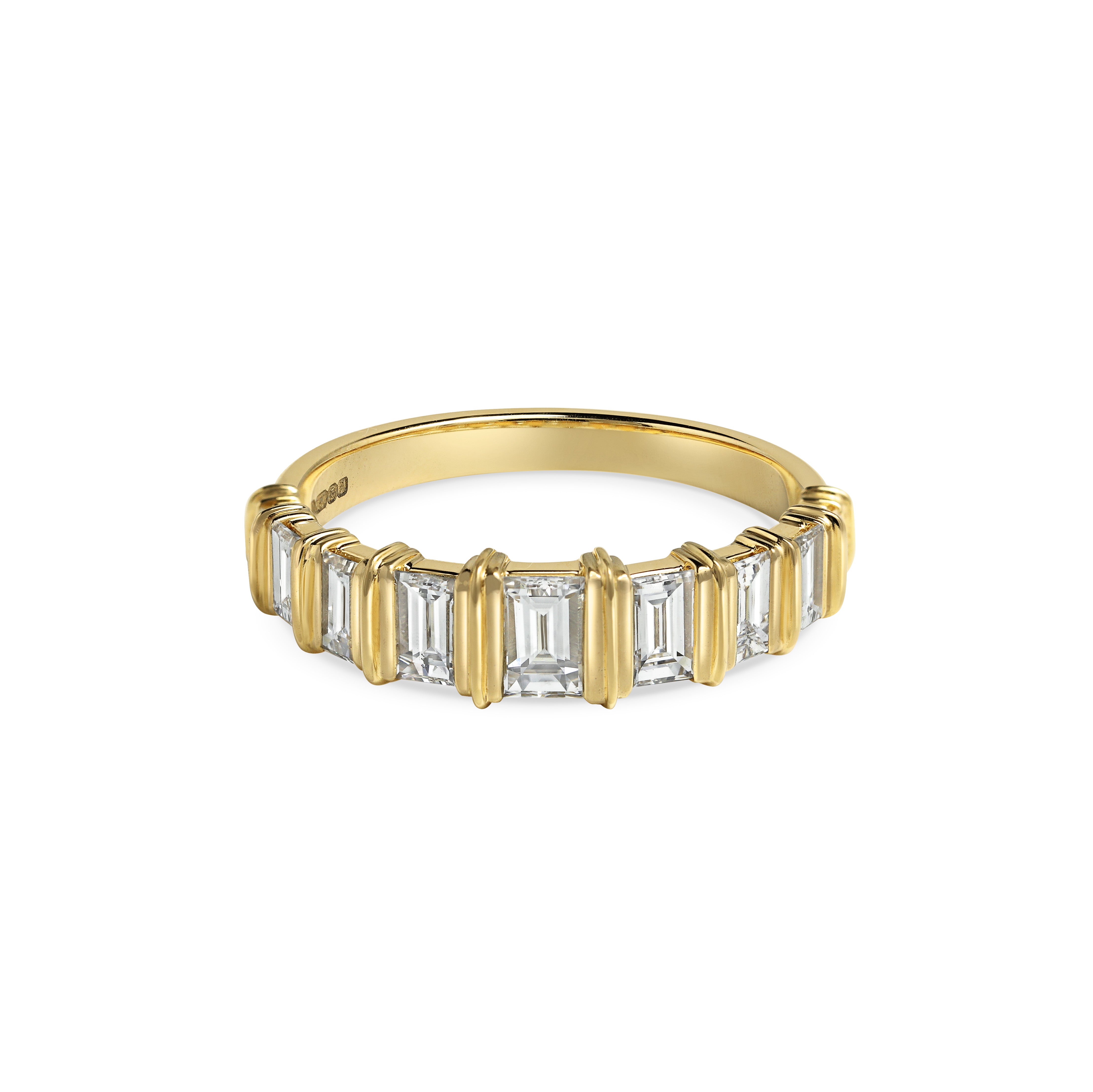 The Tapered Jarvis Ring by East London jeweller Rachel Boston | Discover our collections of unique and timeless engagement rings, wedding rings, and modern fine jewellery.