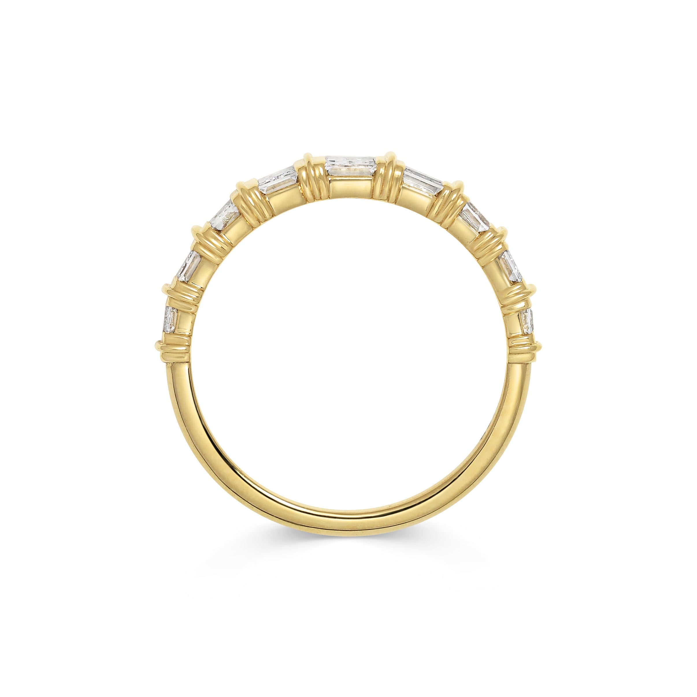 The Tapered Jarvis Ring by East London jeweller Rachel Boston | Discover our collections of unique and timeless engagement rings, wedding rings, and modern fine jewellery.