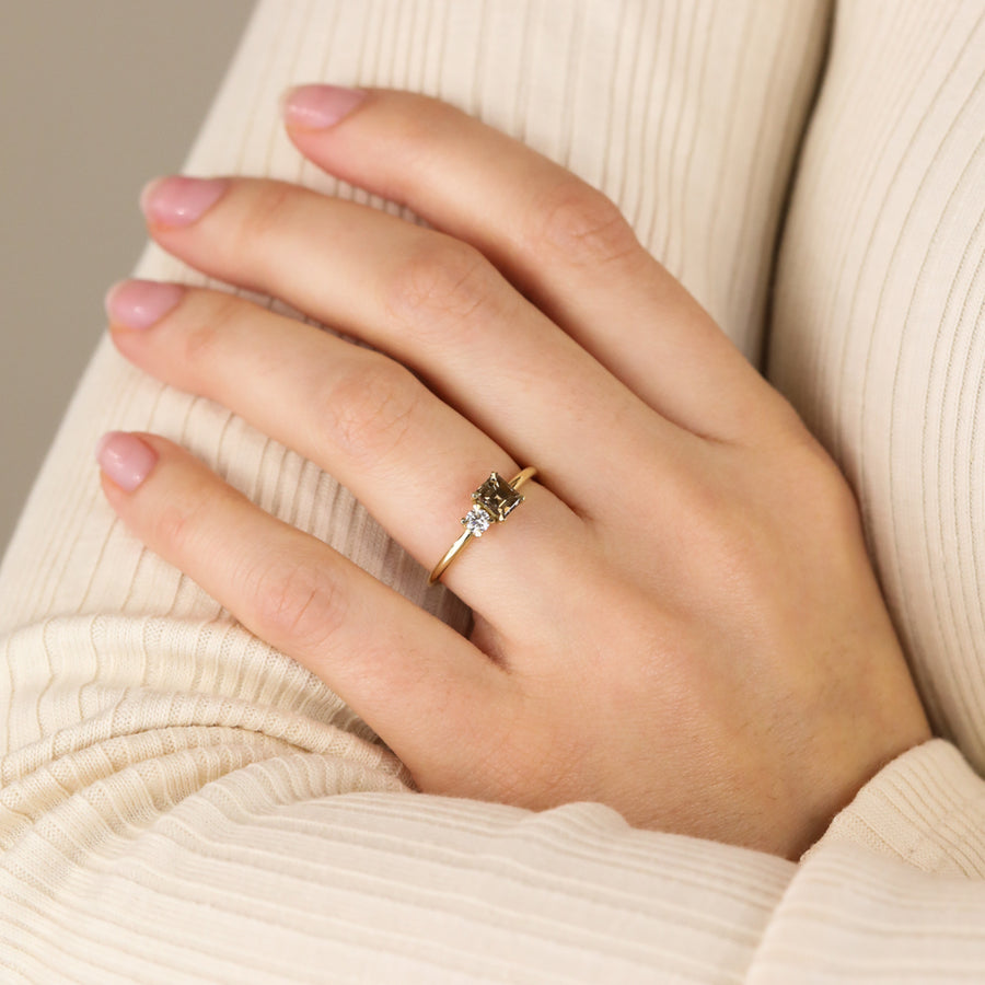 The X - Marne Ring by East London jeweller Rachel Boston | Discover our collections of unique and timeless engagement rings, wedding rings, and modern fine jewellery. - Rachel Boston Jewellery