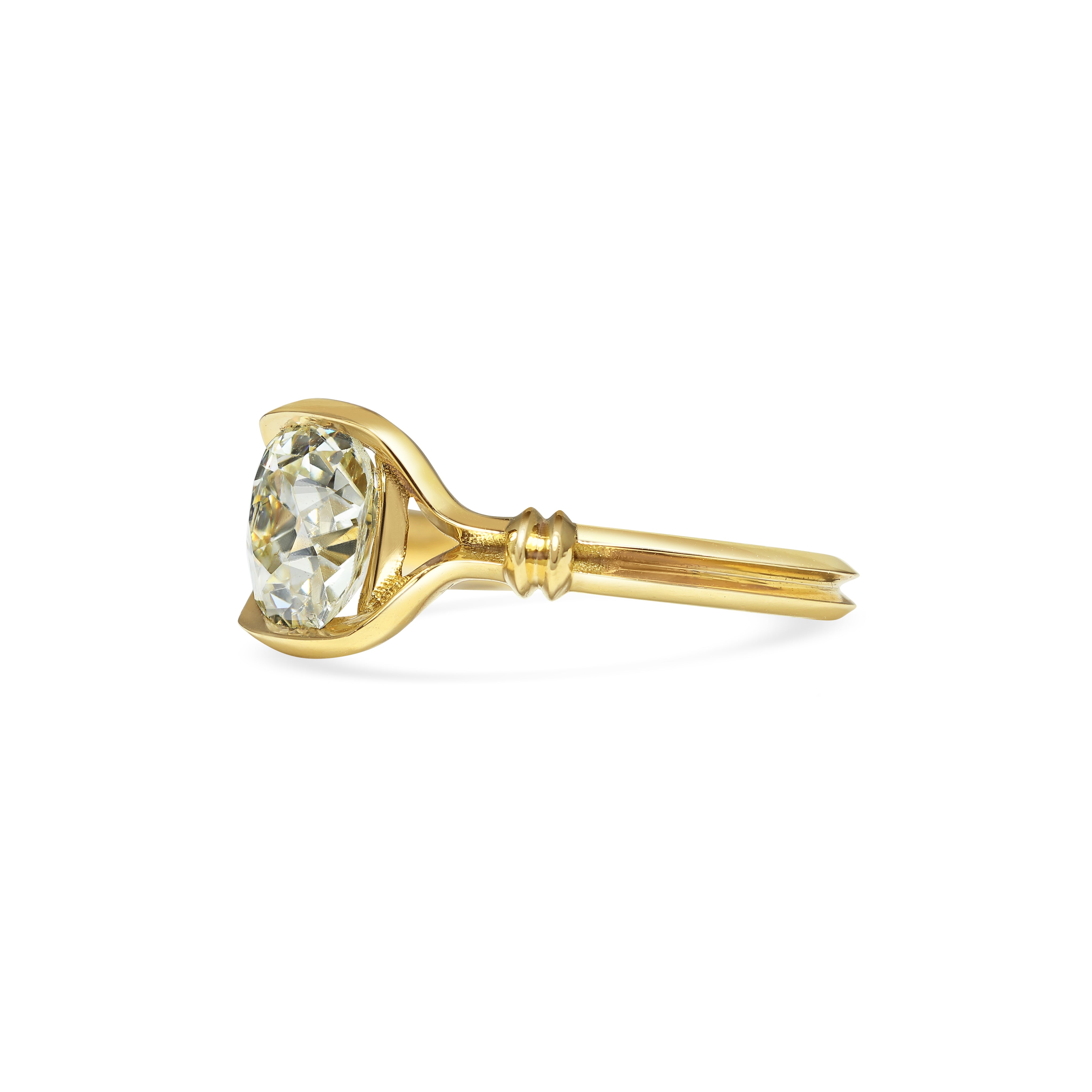 The OLWEN Ring by East London jeweller Rachel Boston | Discover our collections of unique and timeless engagement rings, wedding rings, and modern fine jewellery.