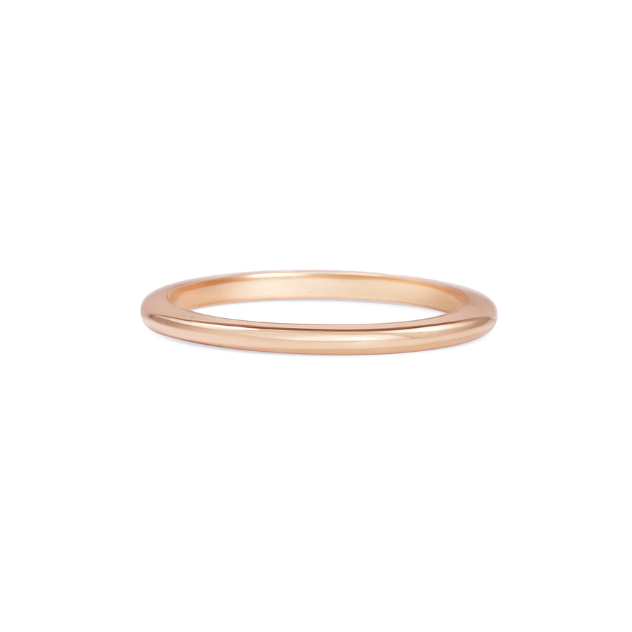 The Polished D Shape Band - 1.5mm by East London jeweller Rachel Boston | Discover our collections of unique and timeless engagement rings, wedding rings, and modern fine jewellery. - Rachel Boston Jewellery