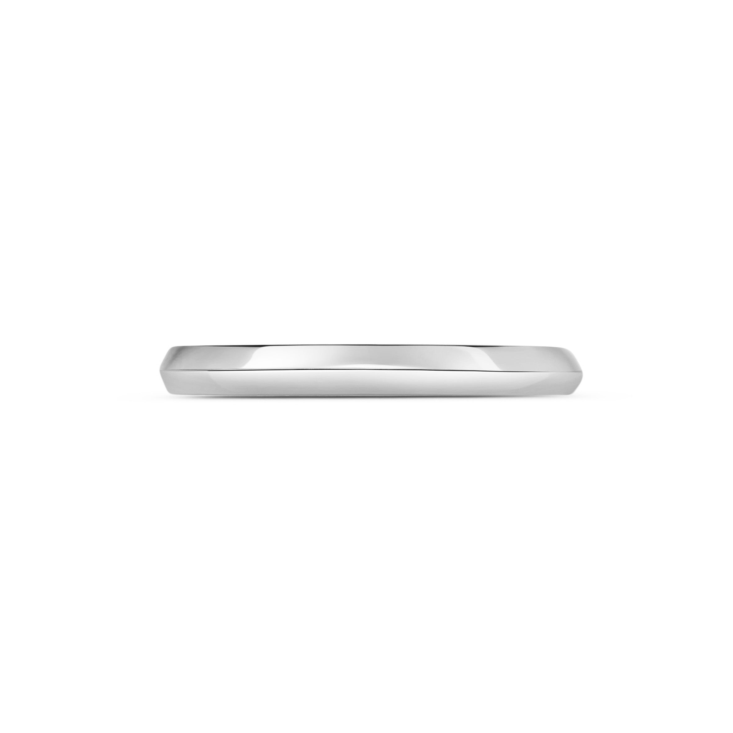 The Knife Edge Band - 2.3mm by East London jeweller Rachel Boston | Discover our collections of unique and timeless engagement rings, wedding rings, and modern fine jewellery.