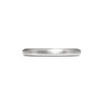 Chamfered Edge Wedding Band - Matte - 2.5mm