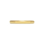 Chamfered Edge Wedding Band - Polished - 2.5mm