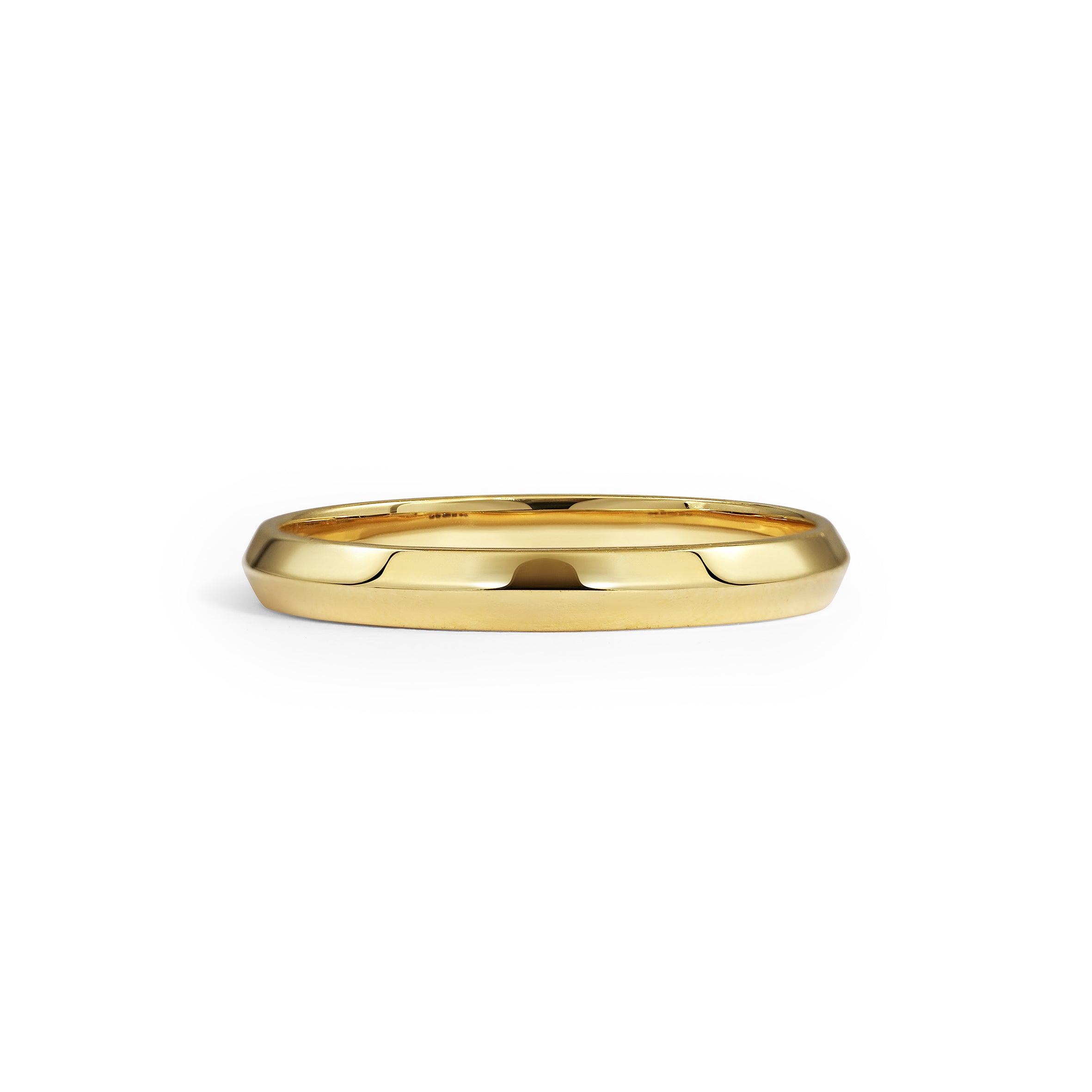 The Knife Edge Band - 2.8mm by East London jeweller Rachel Boston | Discover our collections of unique and timeless engagement rings, wedding rings, and modern fine jewellery.