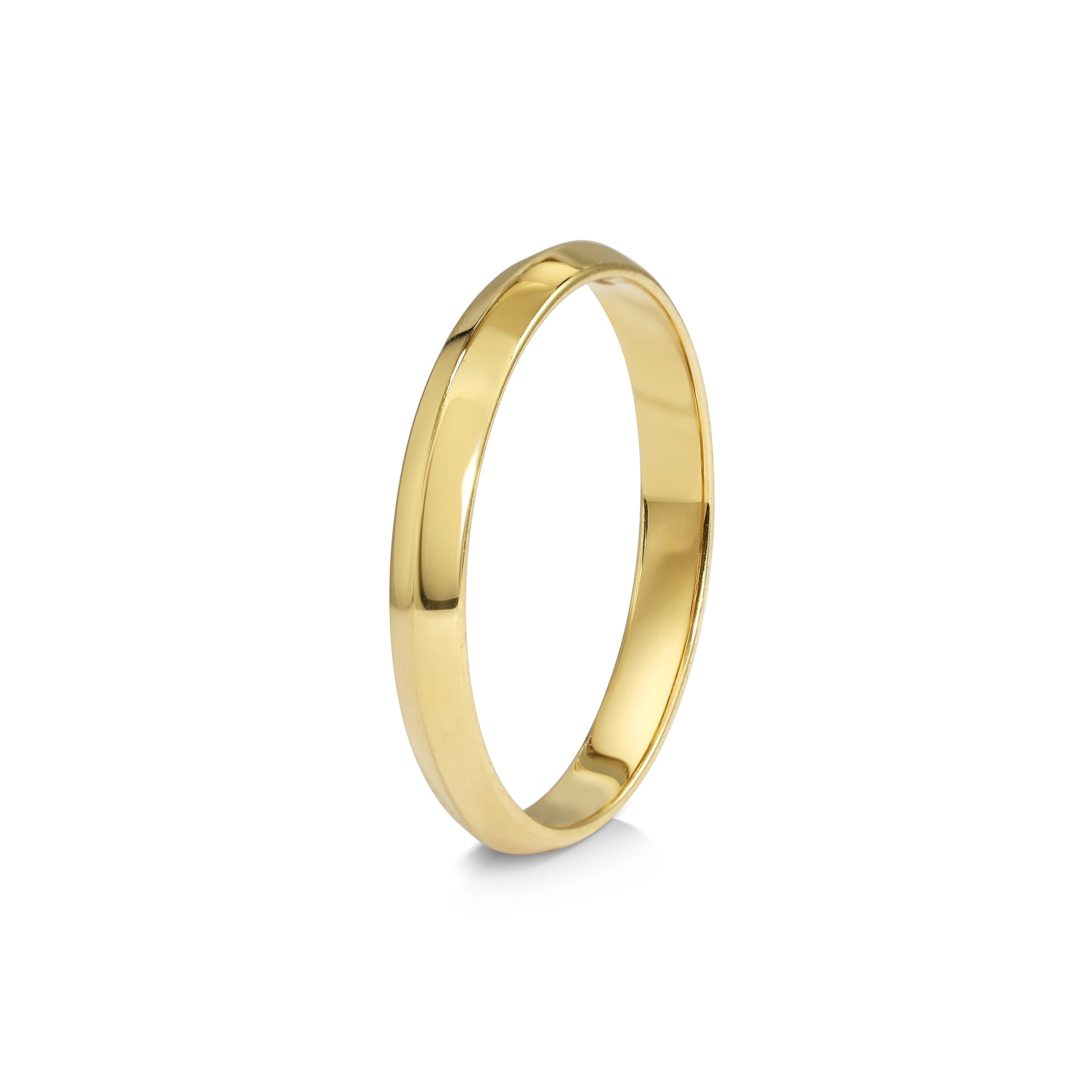 The Knife Edge Band - 2.8mm by East London jeweller Rachel Boston | Discover our collections of unique and timeless engagement rings, wedding rings, and modern fine jewellery.