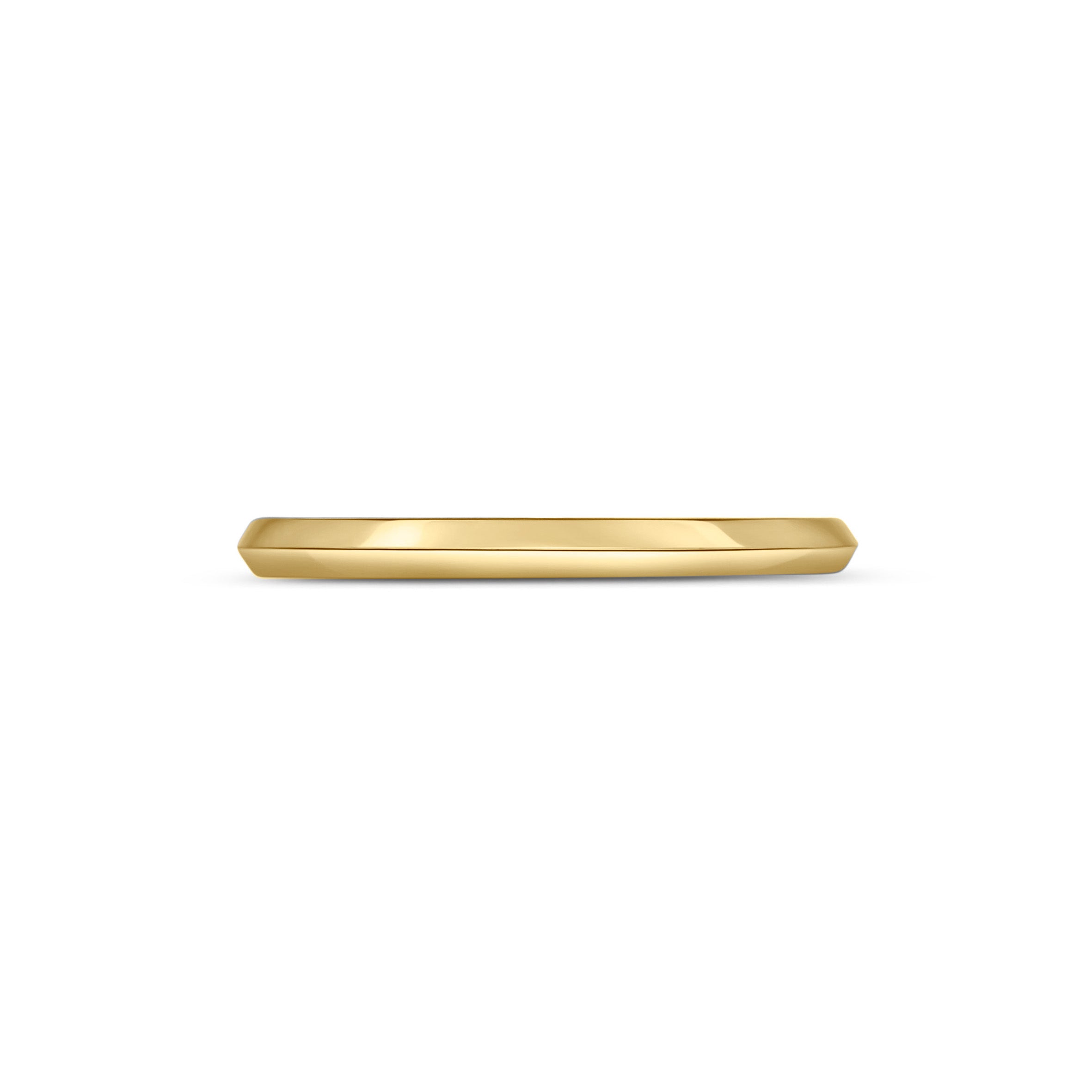 The Knife Edge Band - 2mm by East London jeweller Rachel Boston | Discover our collections of unique and timeless engagement rings, wedding rings, and modern fine jewellery.