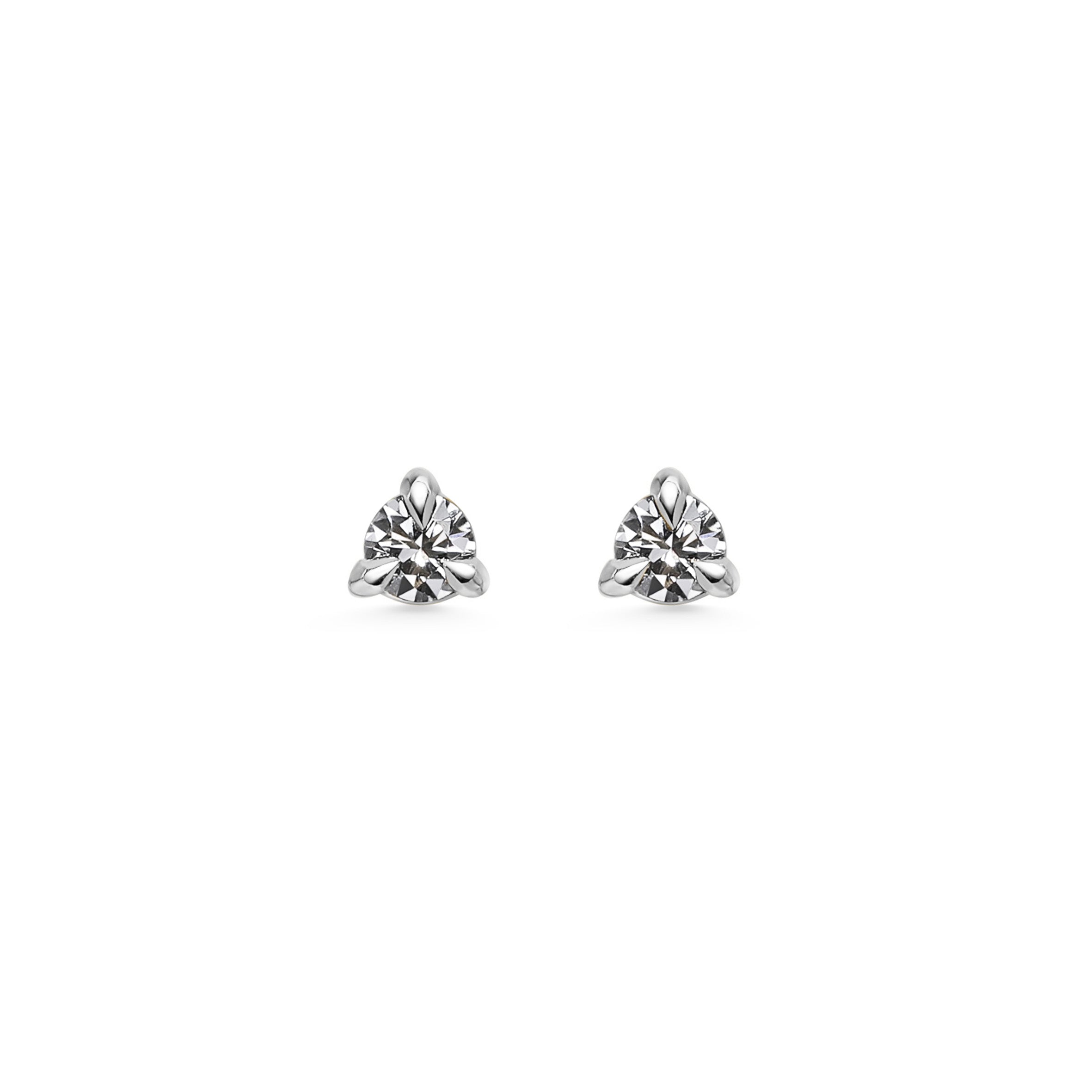 The 2mm Round Diamond Stud Earrings by East London jeweller Rachel Boston | Discover our collections of unique and timeless engagement rings, wedding rings, and modern fine jewellery.