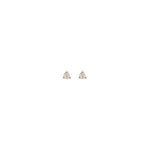 2mm Round Diamond Stud Earrings