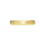 Chamfered Edge Wedding Band - Matte - 3.7mm