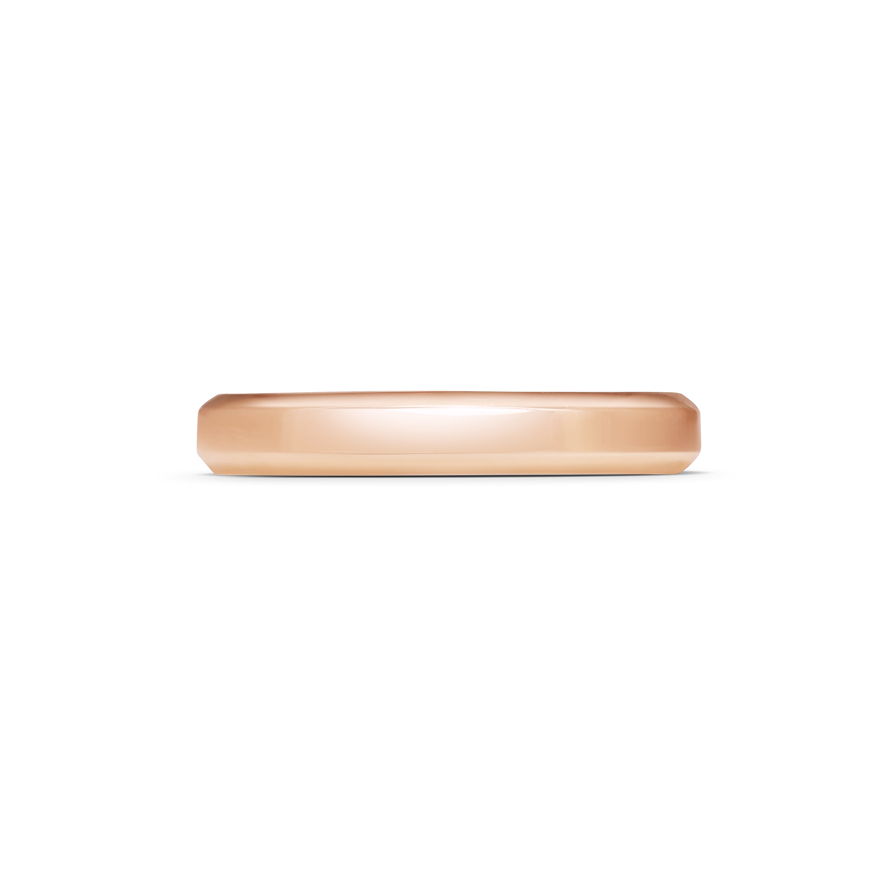 The Chamfered Edge Wedding Band - Polished - 3.7mm by East London jeweller Rachel Boston | Discover our collections of unique and timeless engagement rings, wedding rings, and modern fine jewellery.